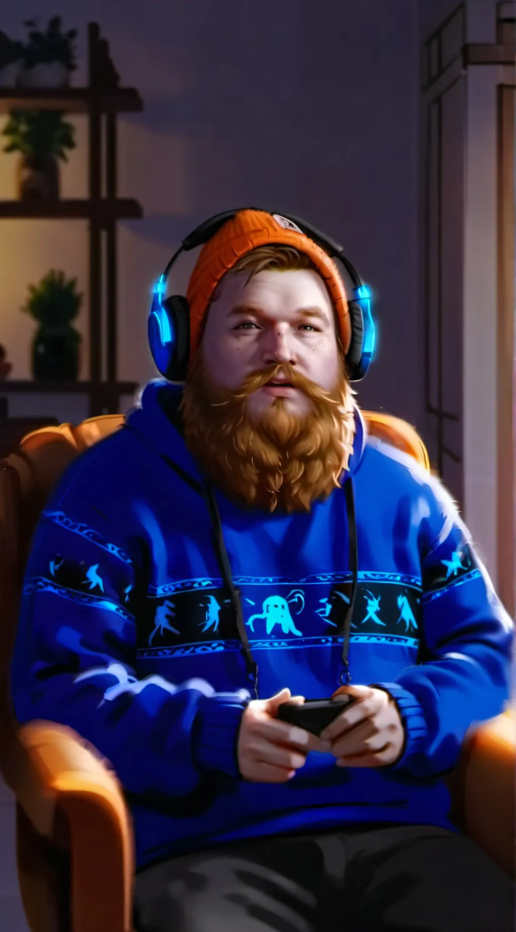 ai character: CaseOh background