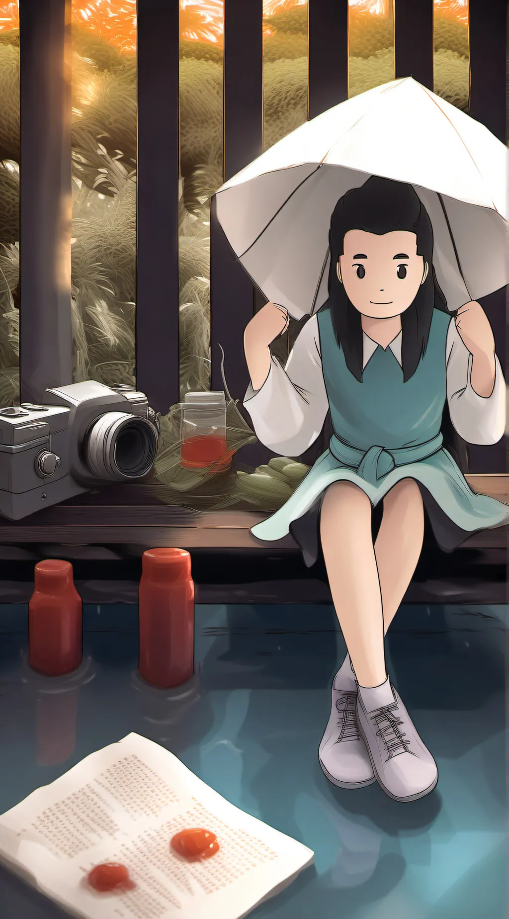 ai character: mini,Neji background