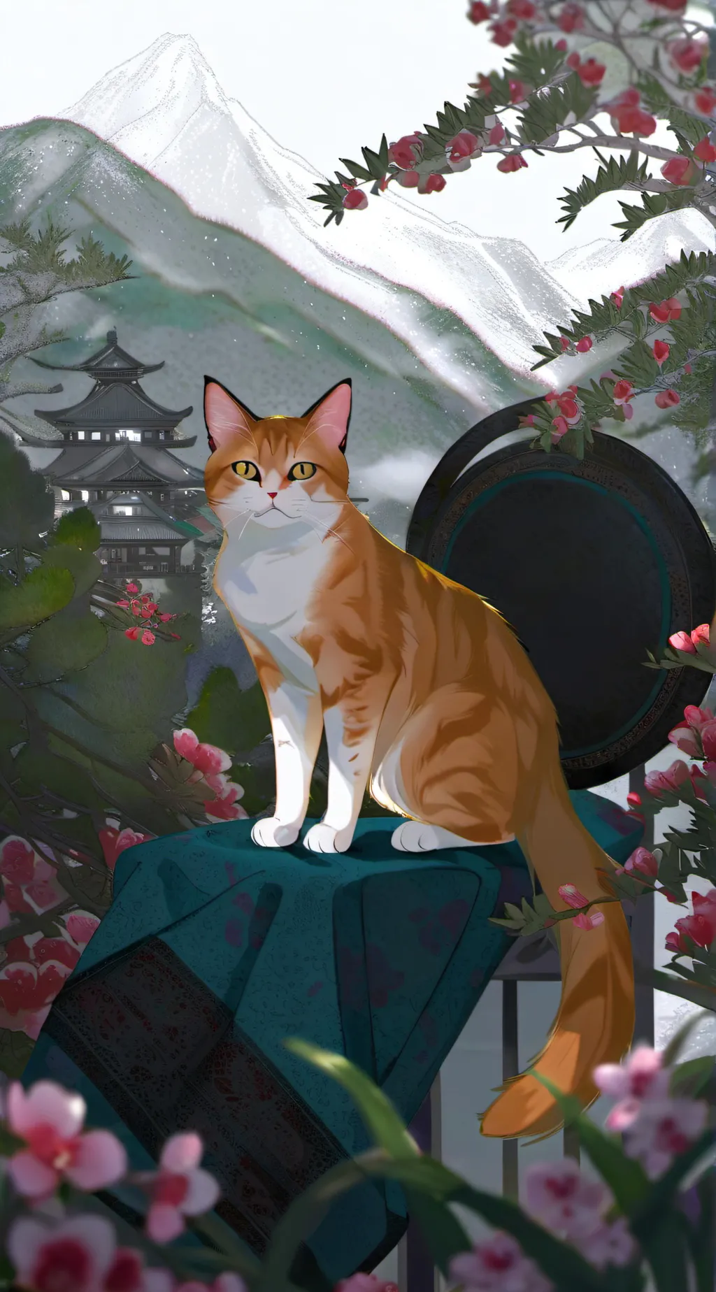 ai character: Curse cat alastor background