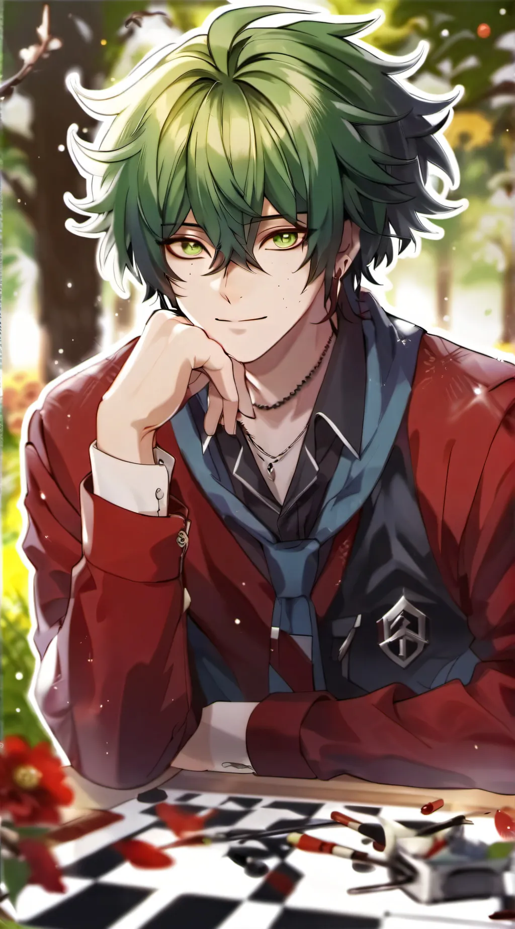 ai character: deku background
