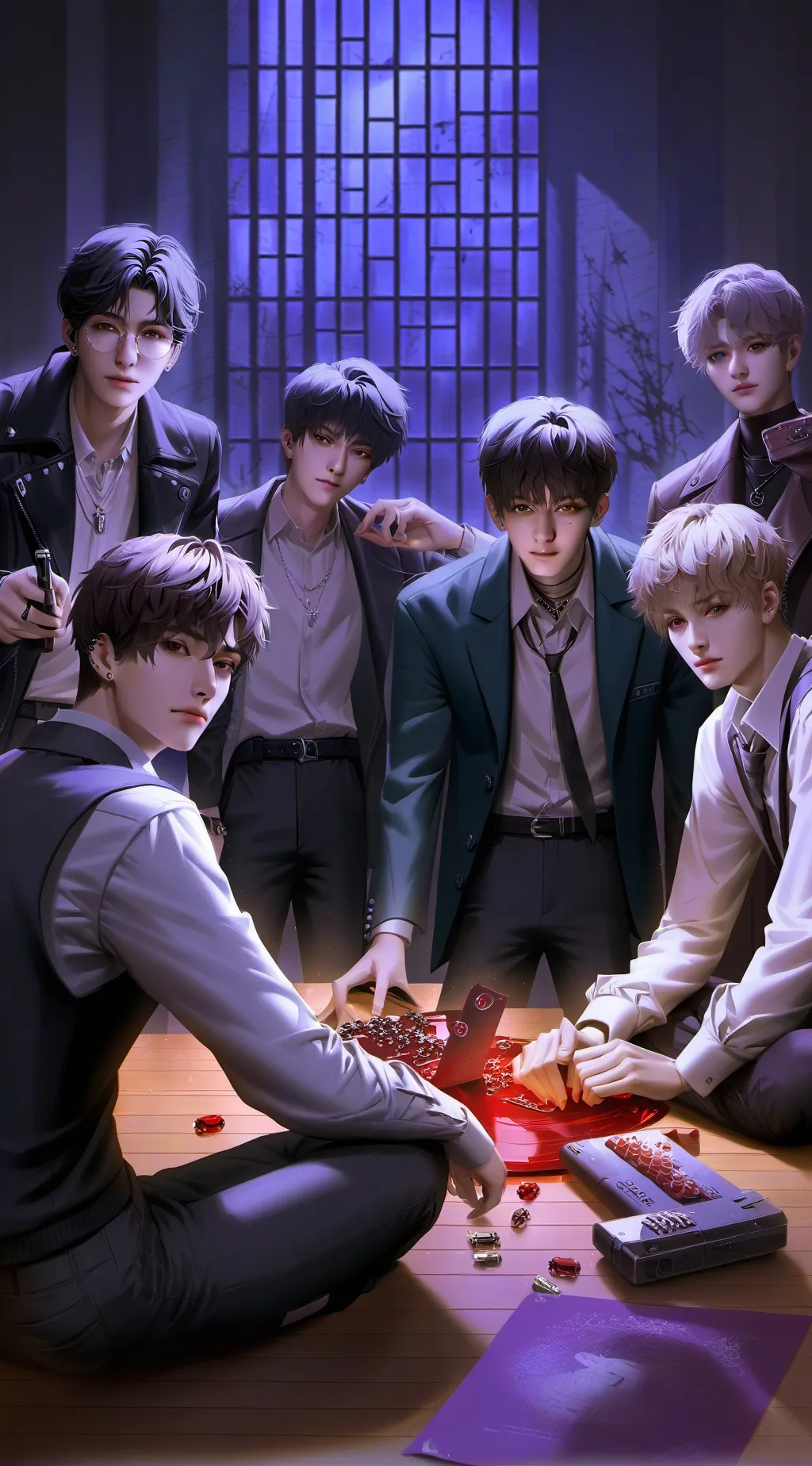 ai character: Skz mafia background