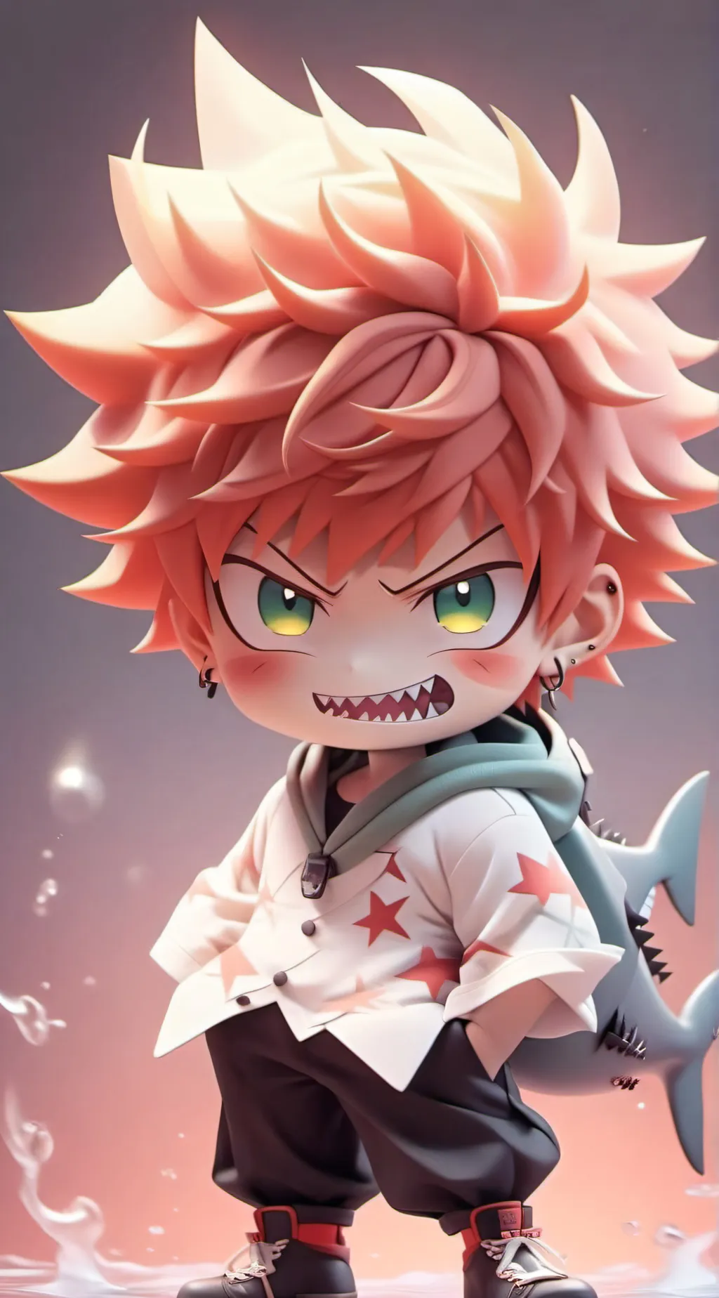 ai character: Bakugo & Kirishima background