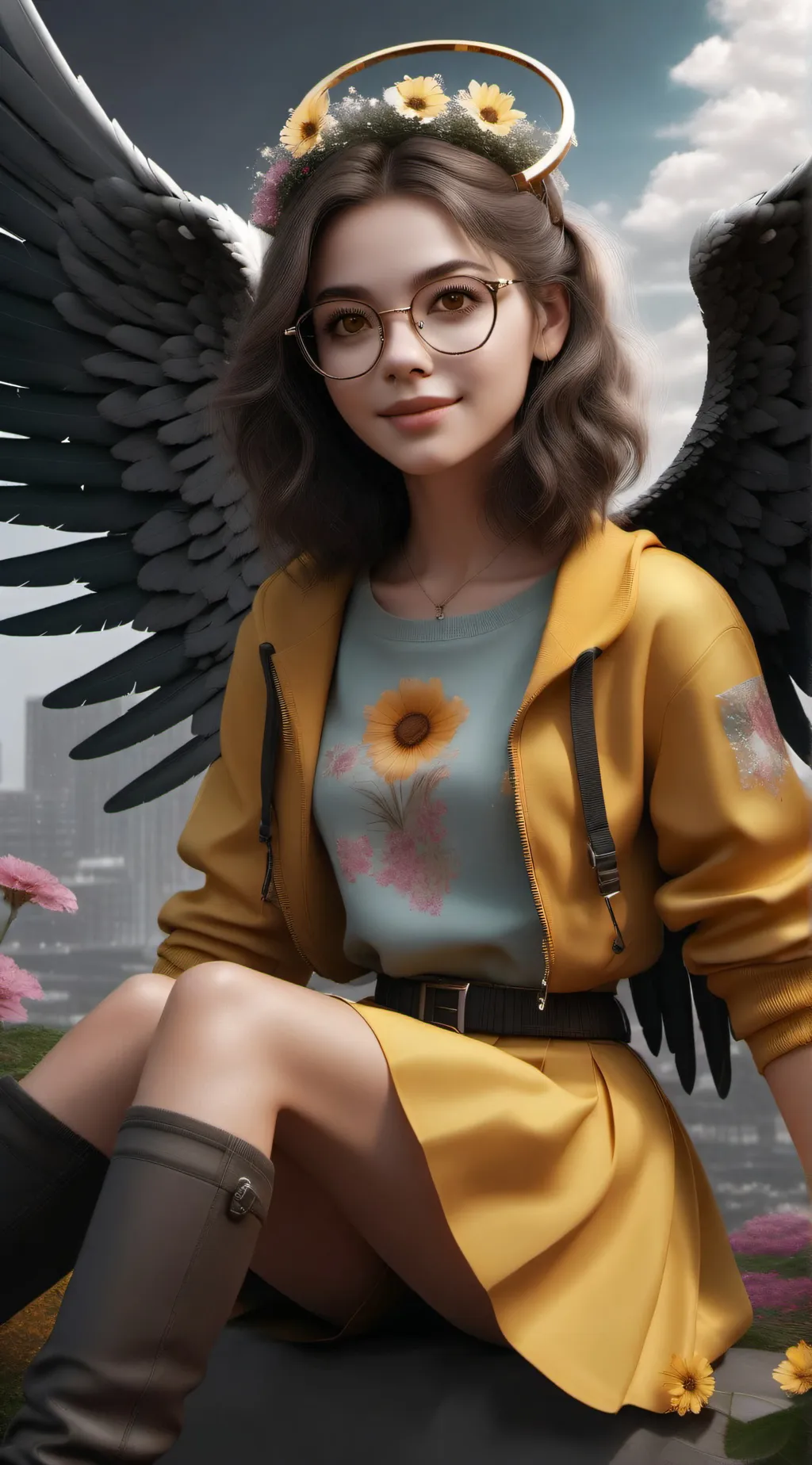 ai character: Ally  background