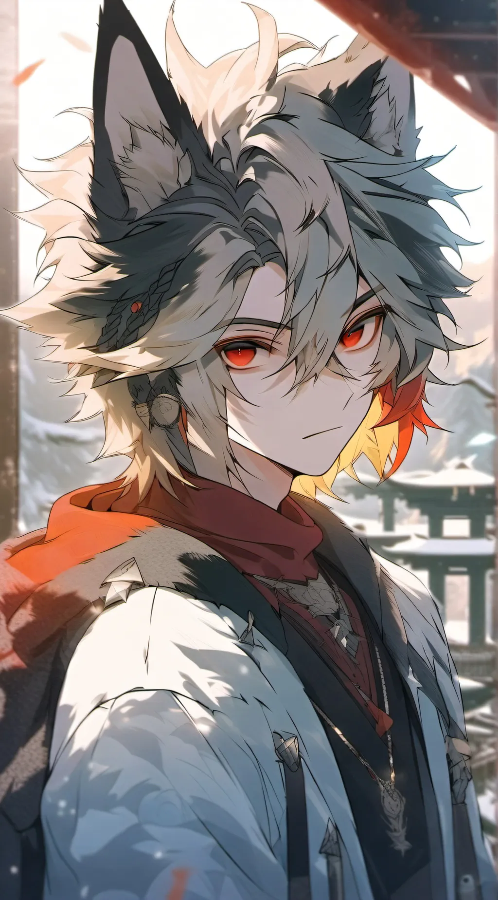 ai character: Wolf Katsuki background