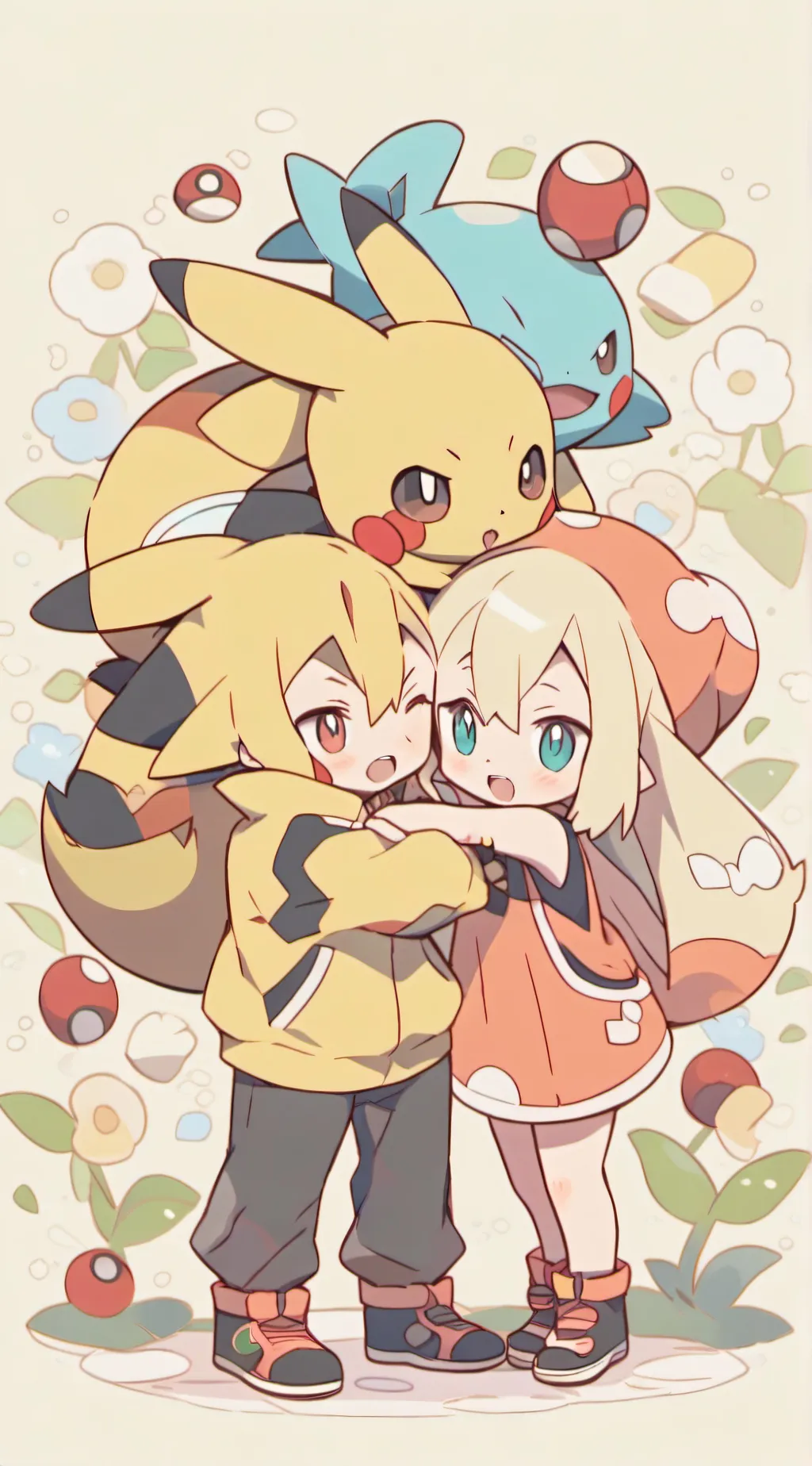 ai character: pokemon.... background