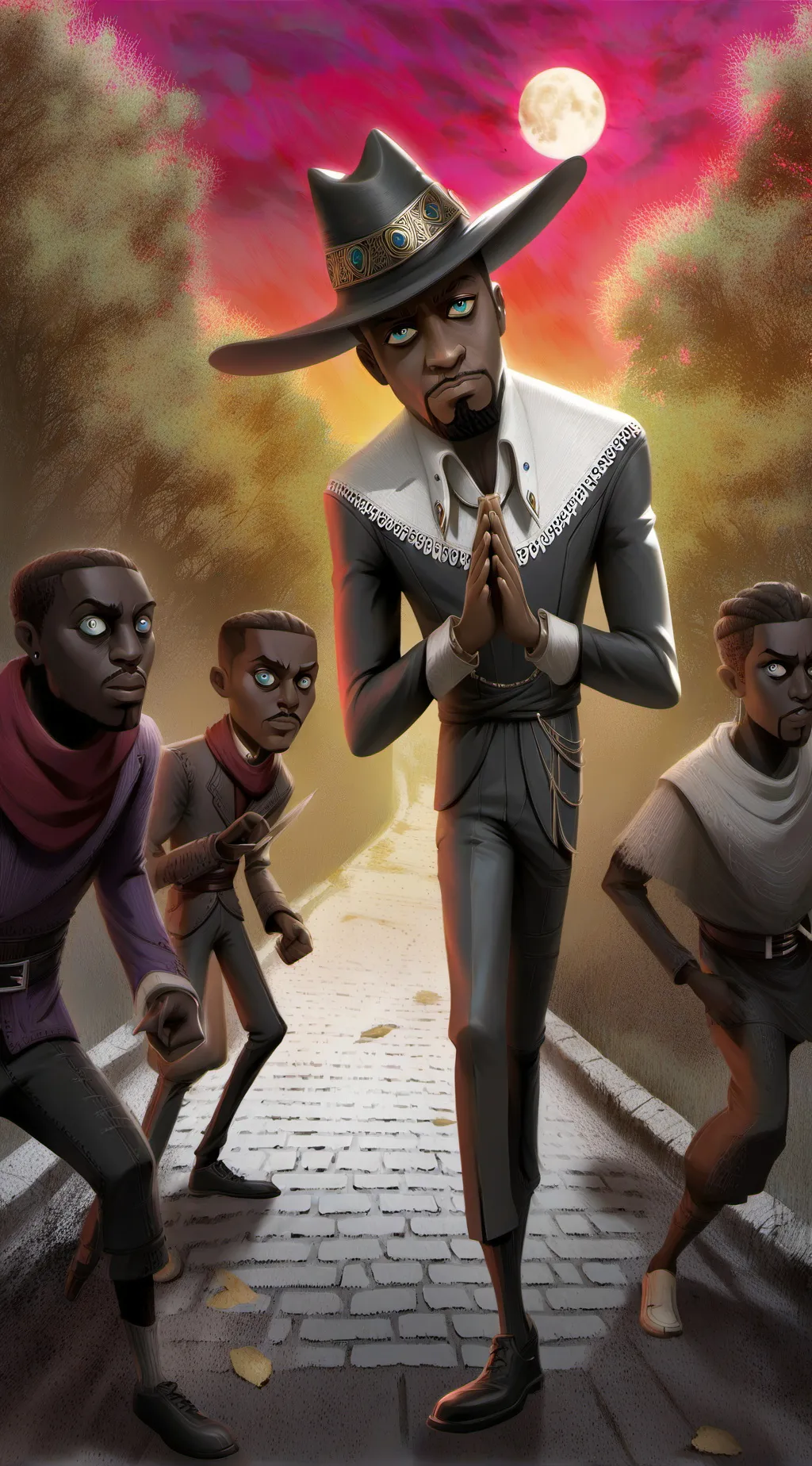 ai character: Drake  background