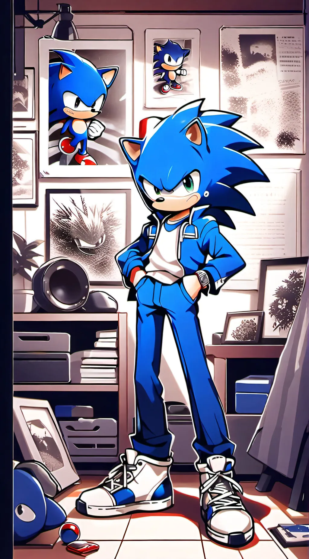 ai character: (hood sonic) background