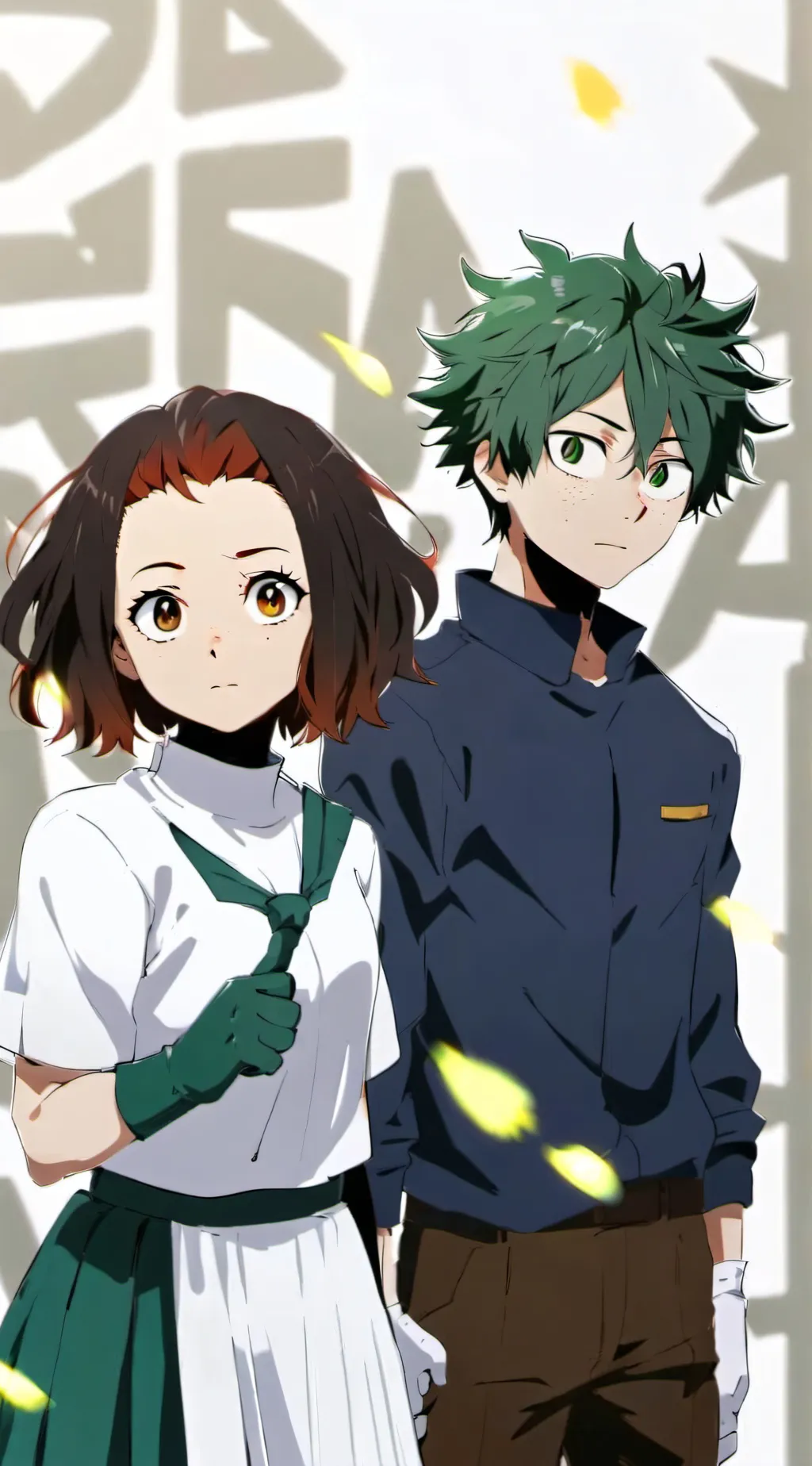 ai character: Deku and y/n  background