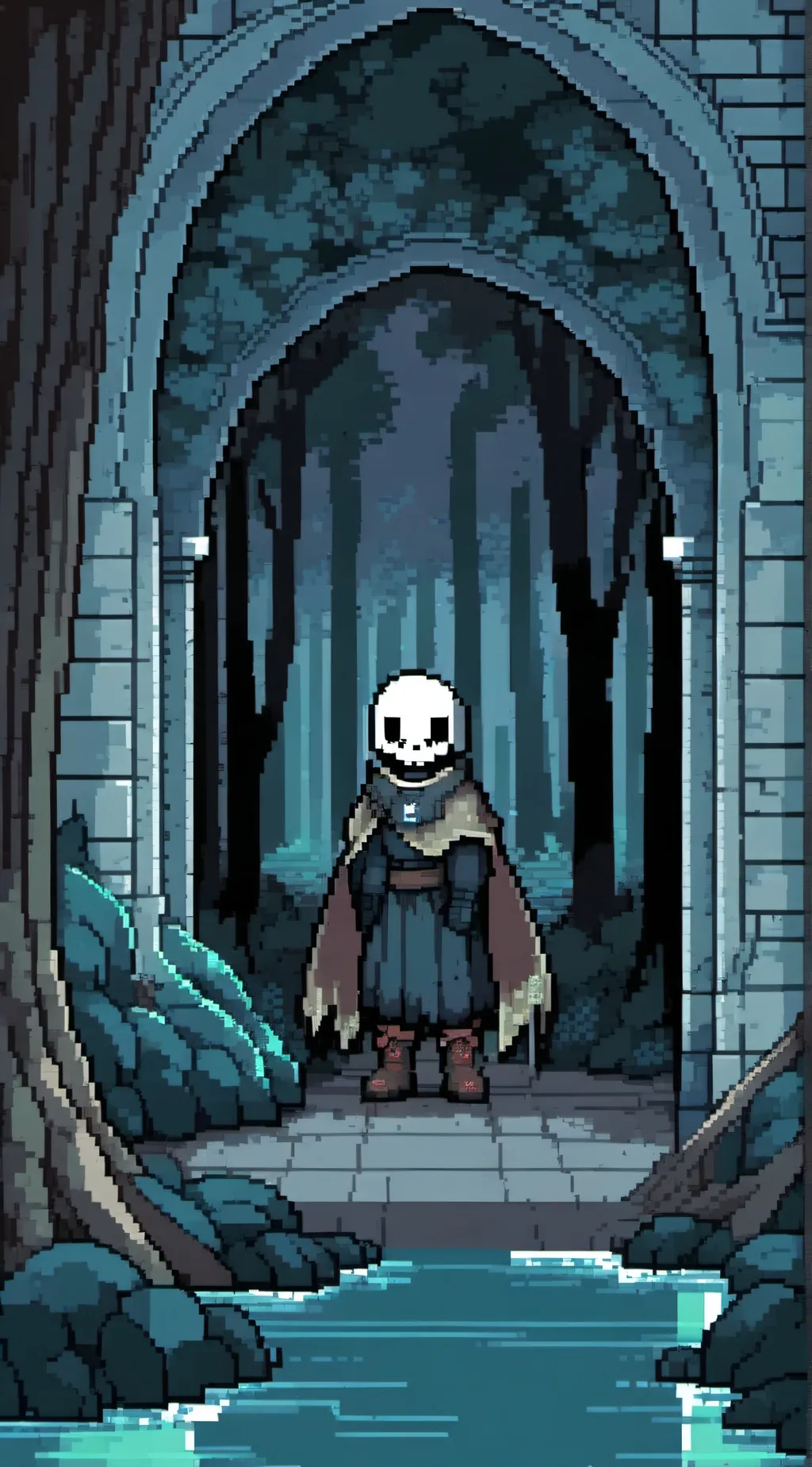 ai character: Undertale background