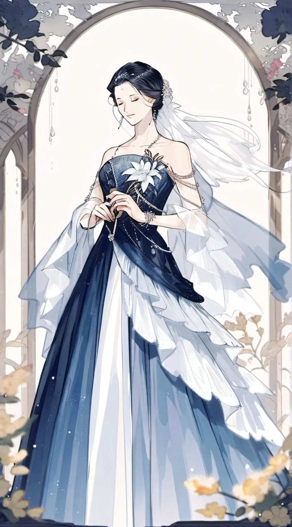 ai character: ds prom background