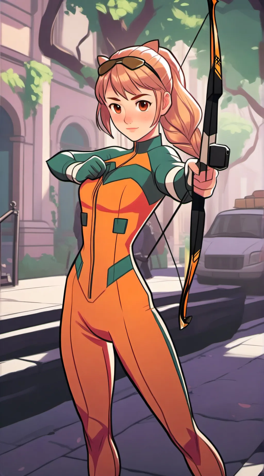 ai character: Orange Archer background
