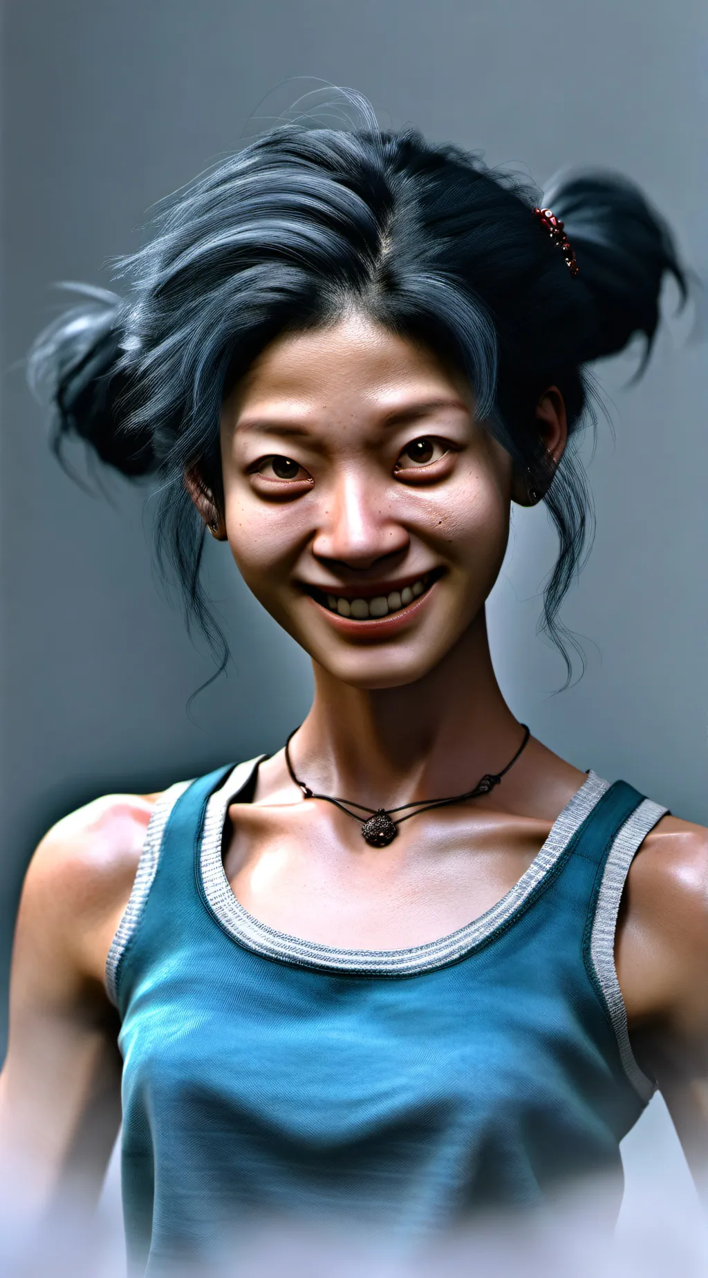 ai character: girl background