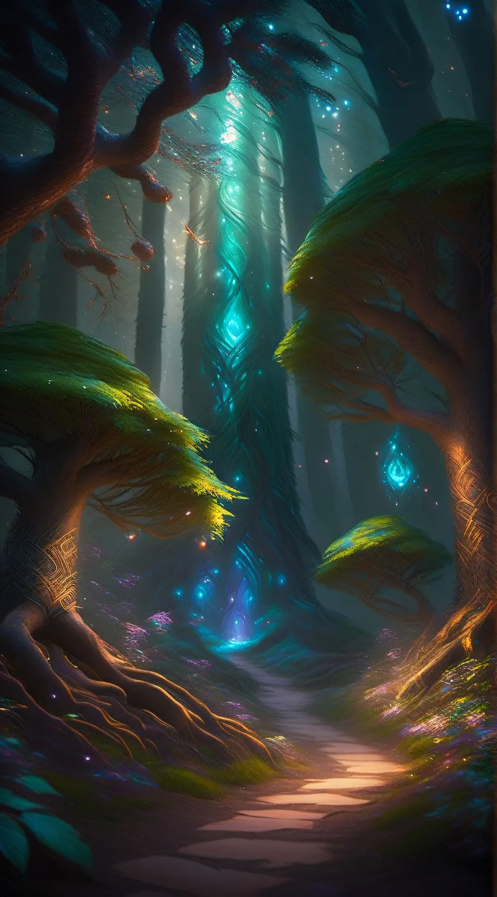 ai character: Forbidden Forest  background