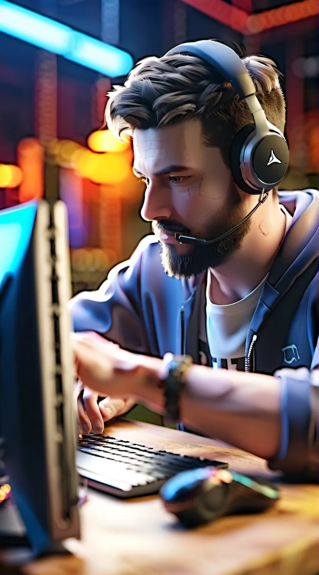 ai character: jake the gamer background