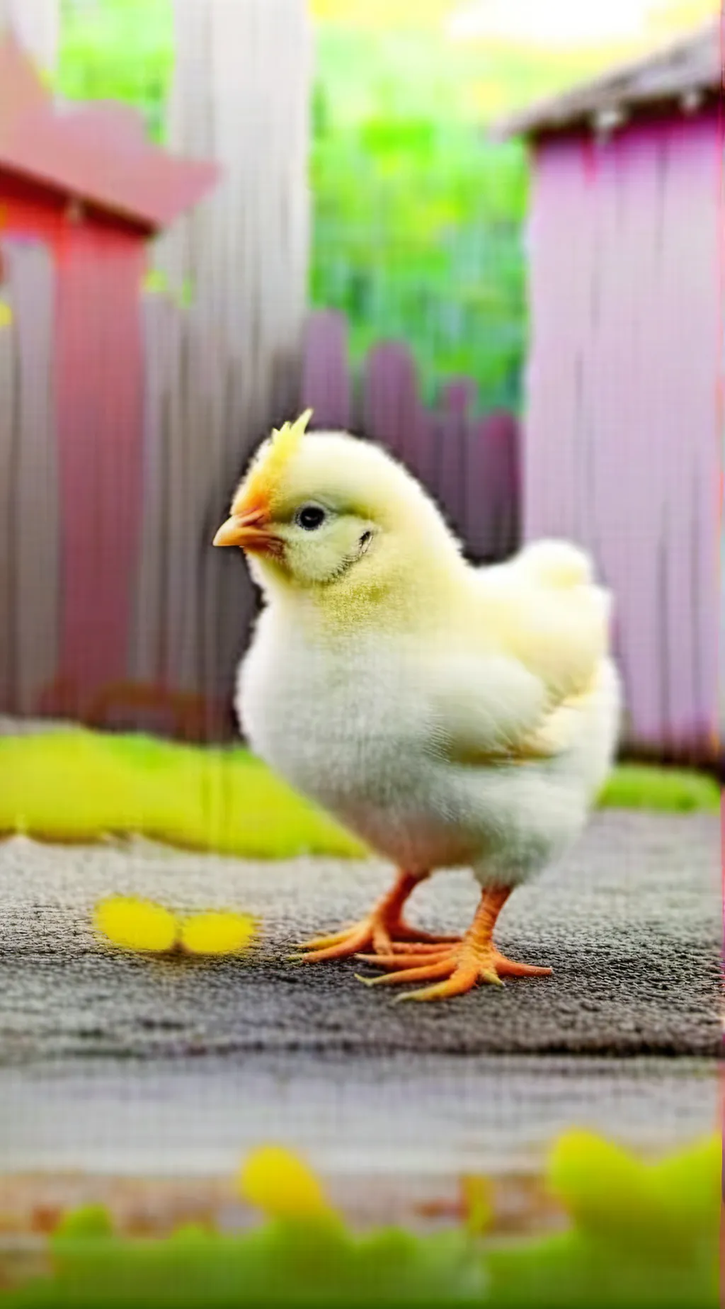 ai character: Baby chicken background