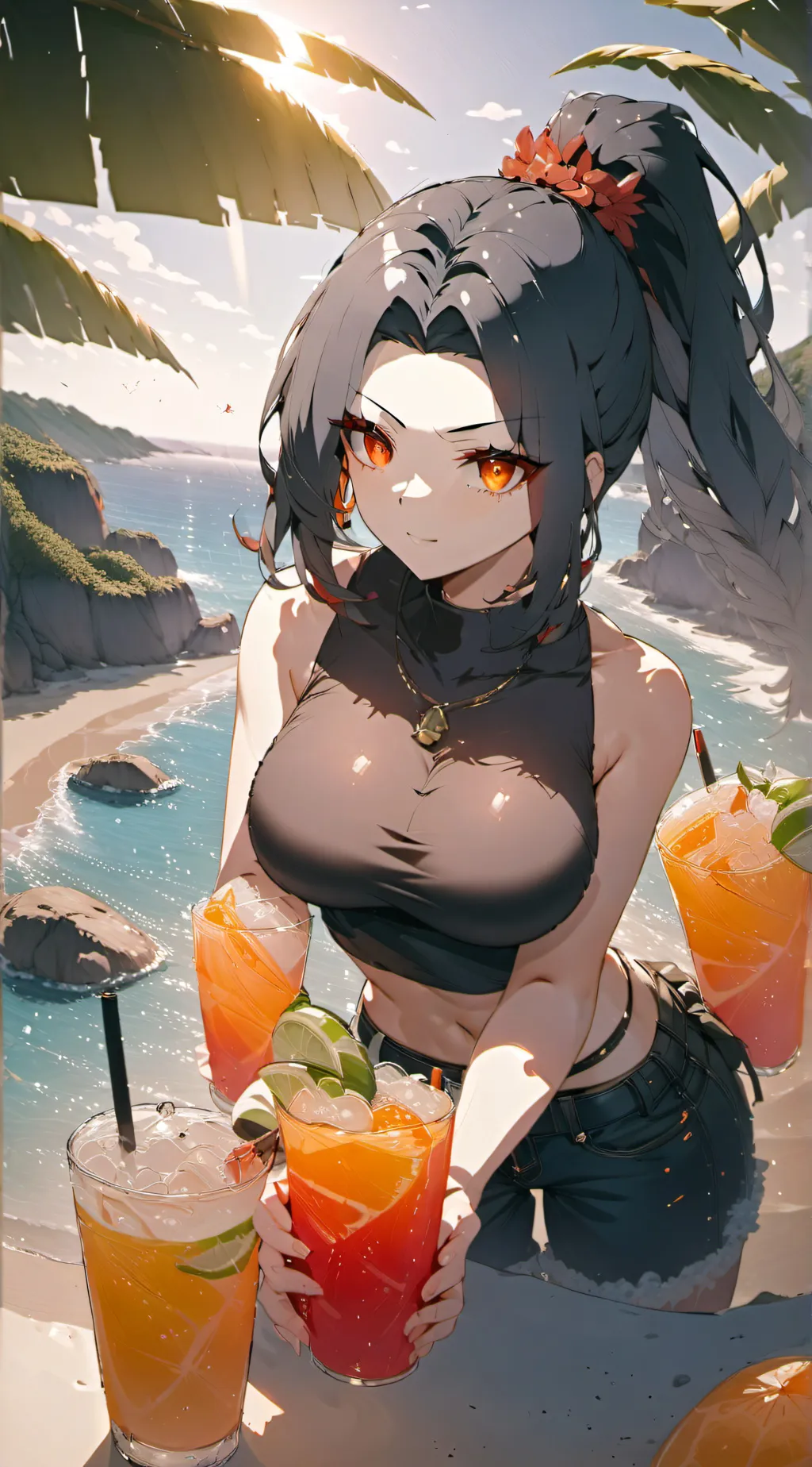 ai character: Zee  background