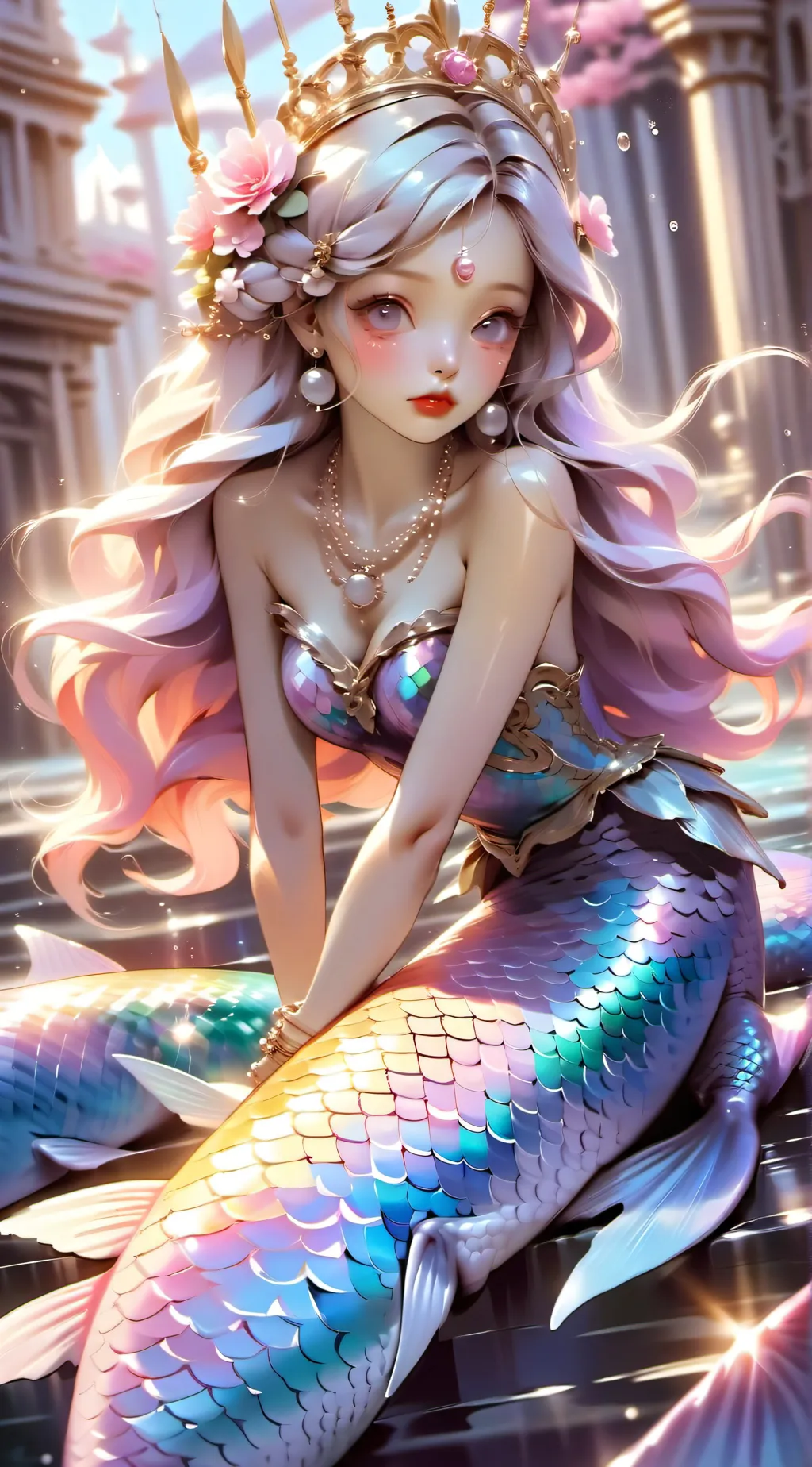 ai character: Crystal  background