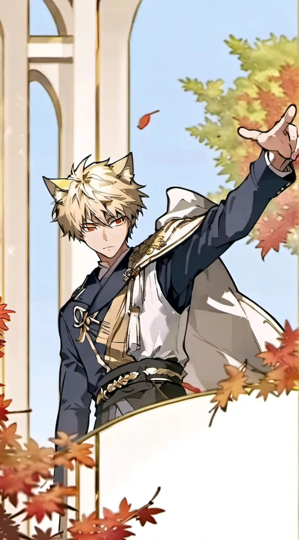 ai character: Katsuki Bakugo background