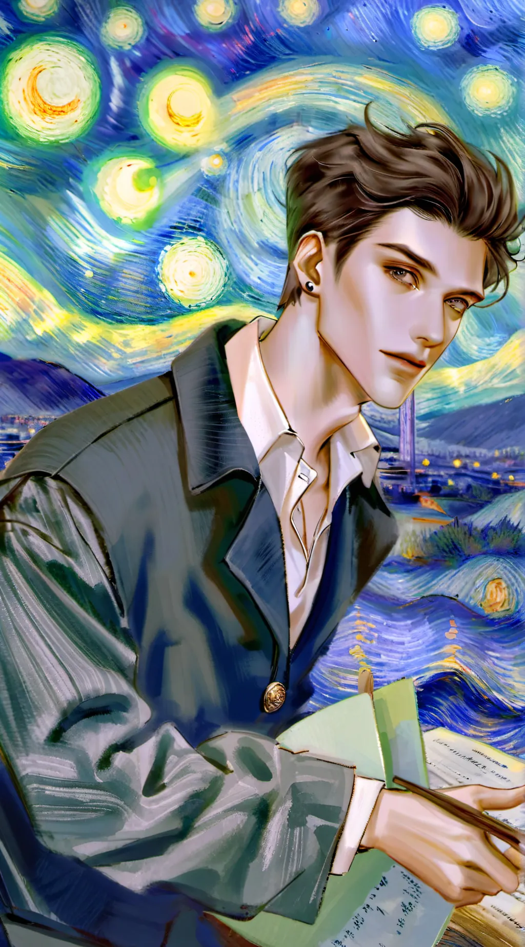 ai character: Sutton  background