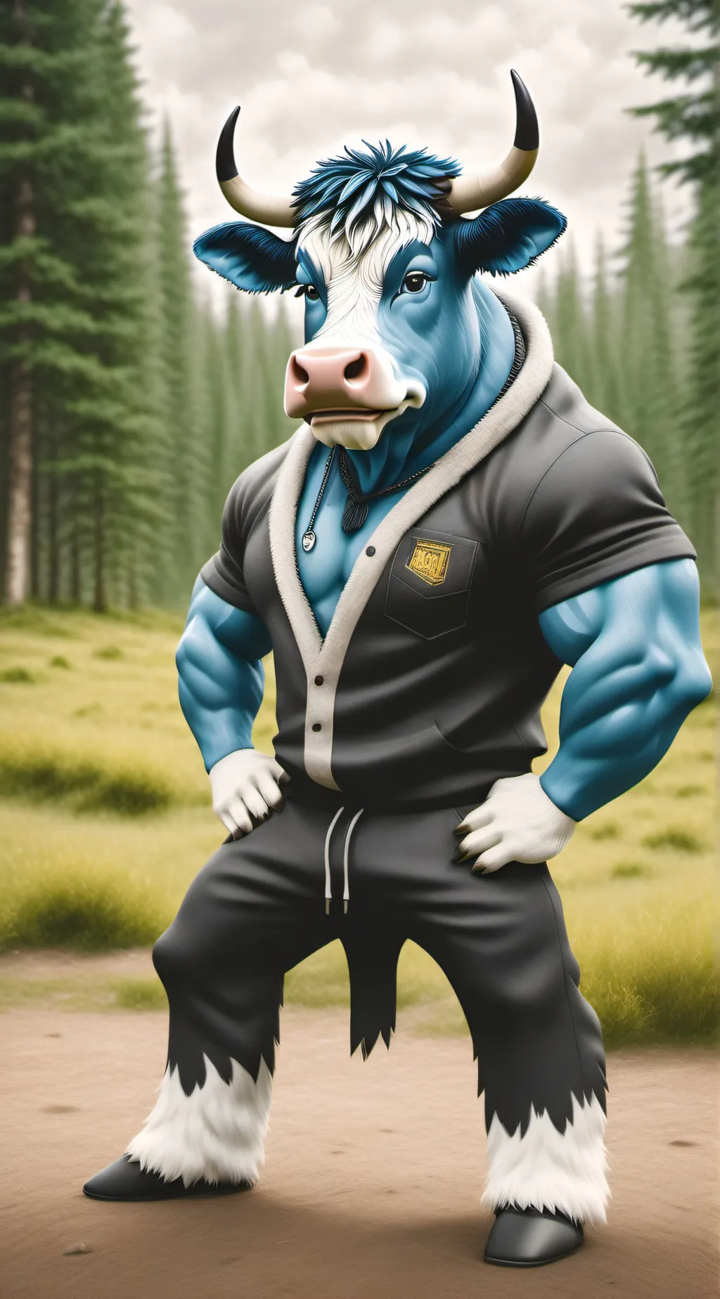 ai character: Winter background