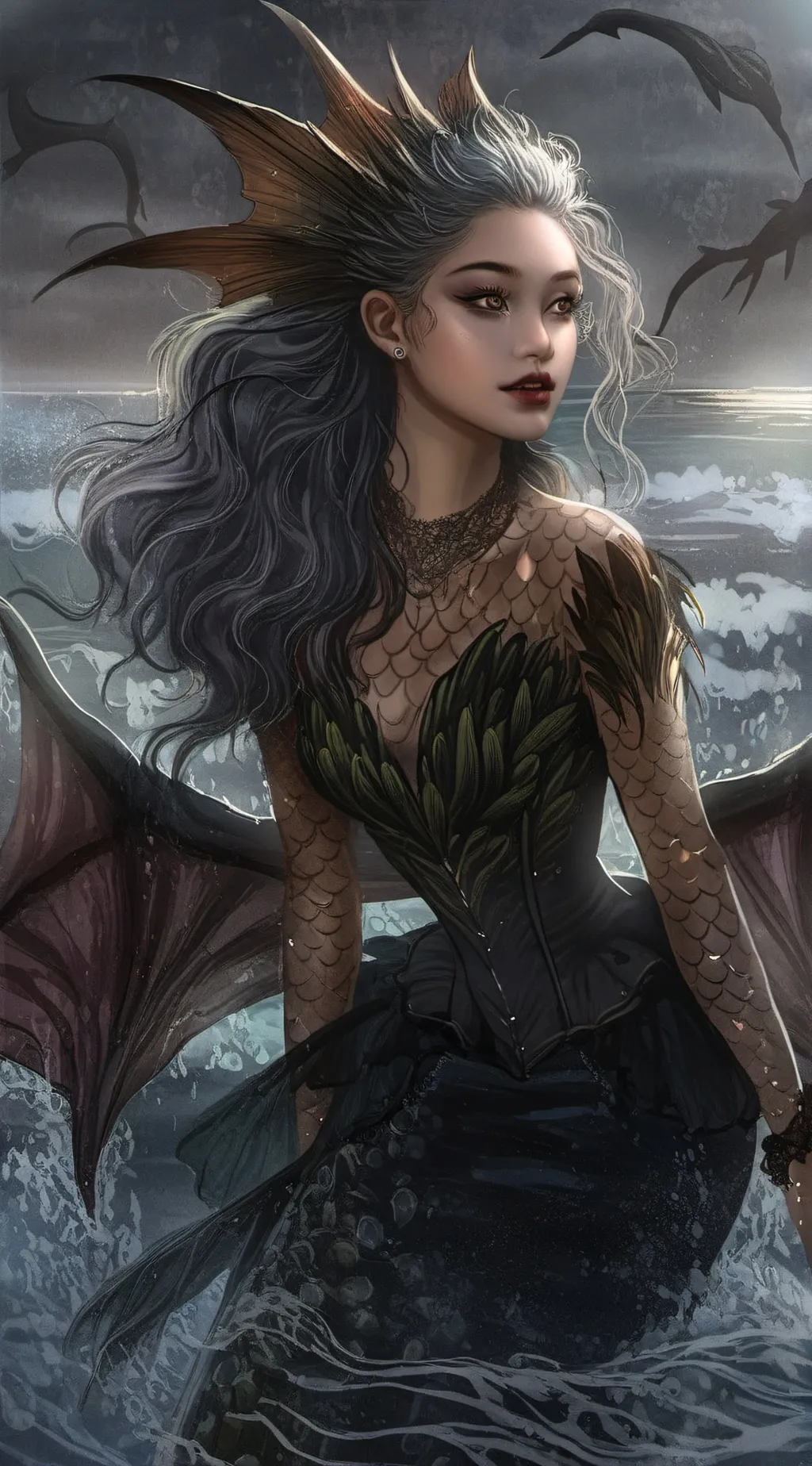 ai character: Luna background