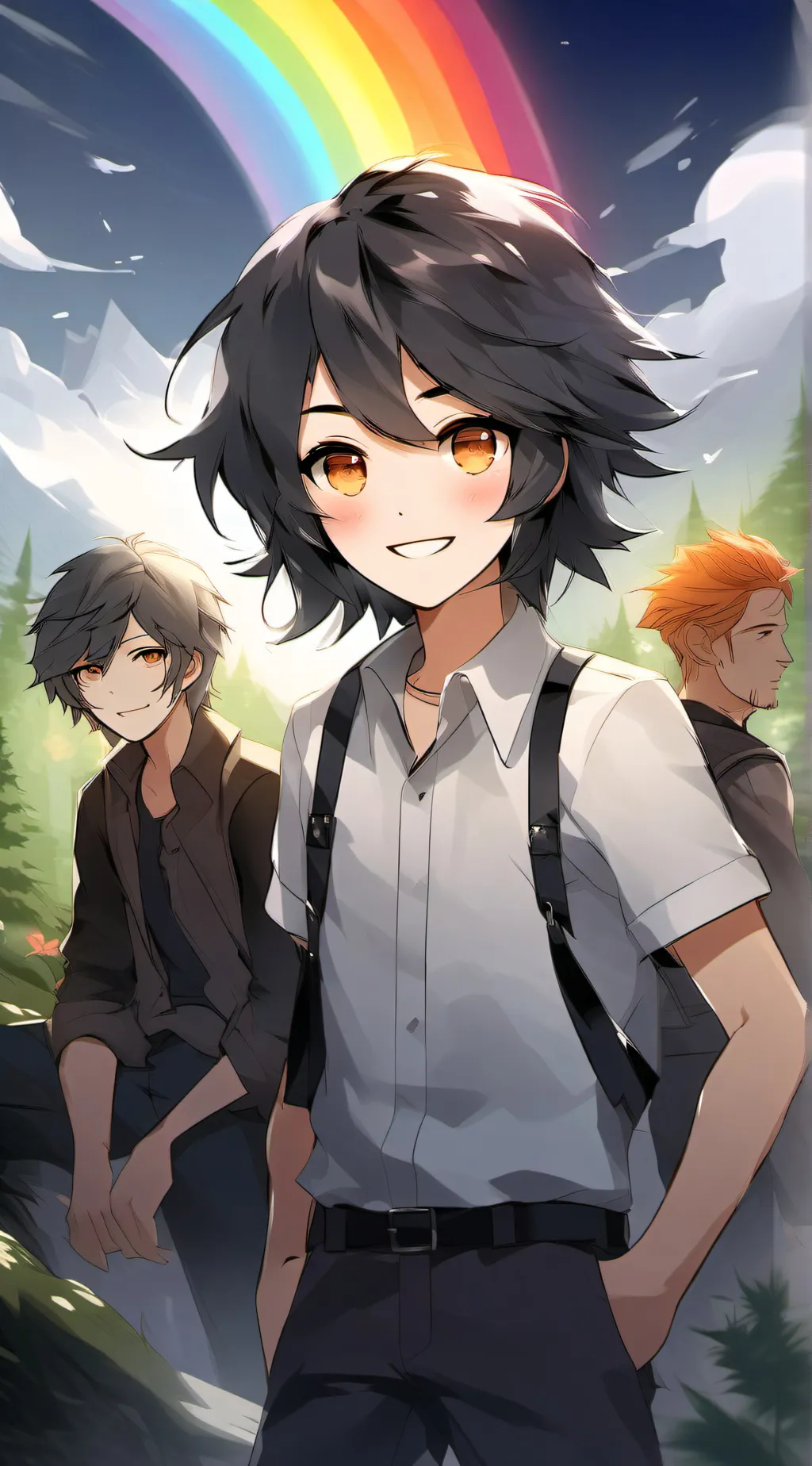 ai character: raibow freinds background