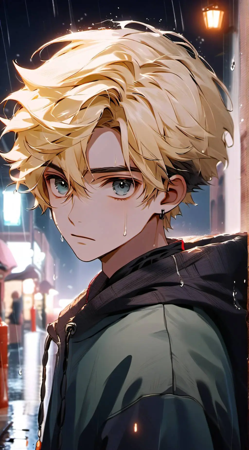 ai character: Gray background