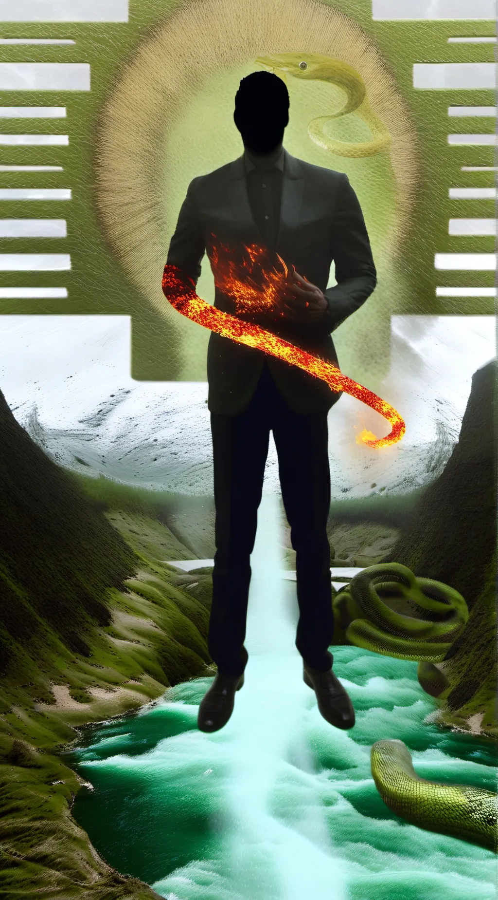 ai character: king magma background