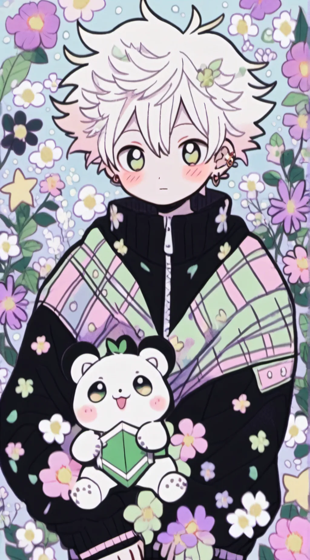 ai character: bakugo  background