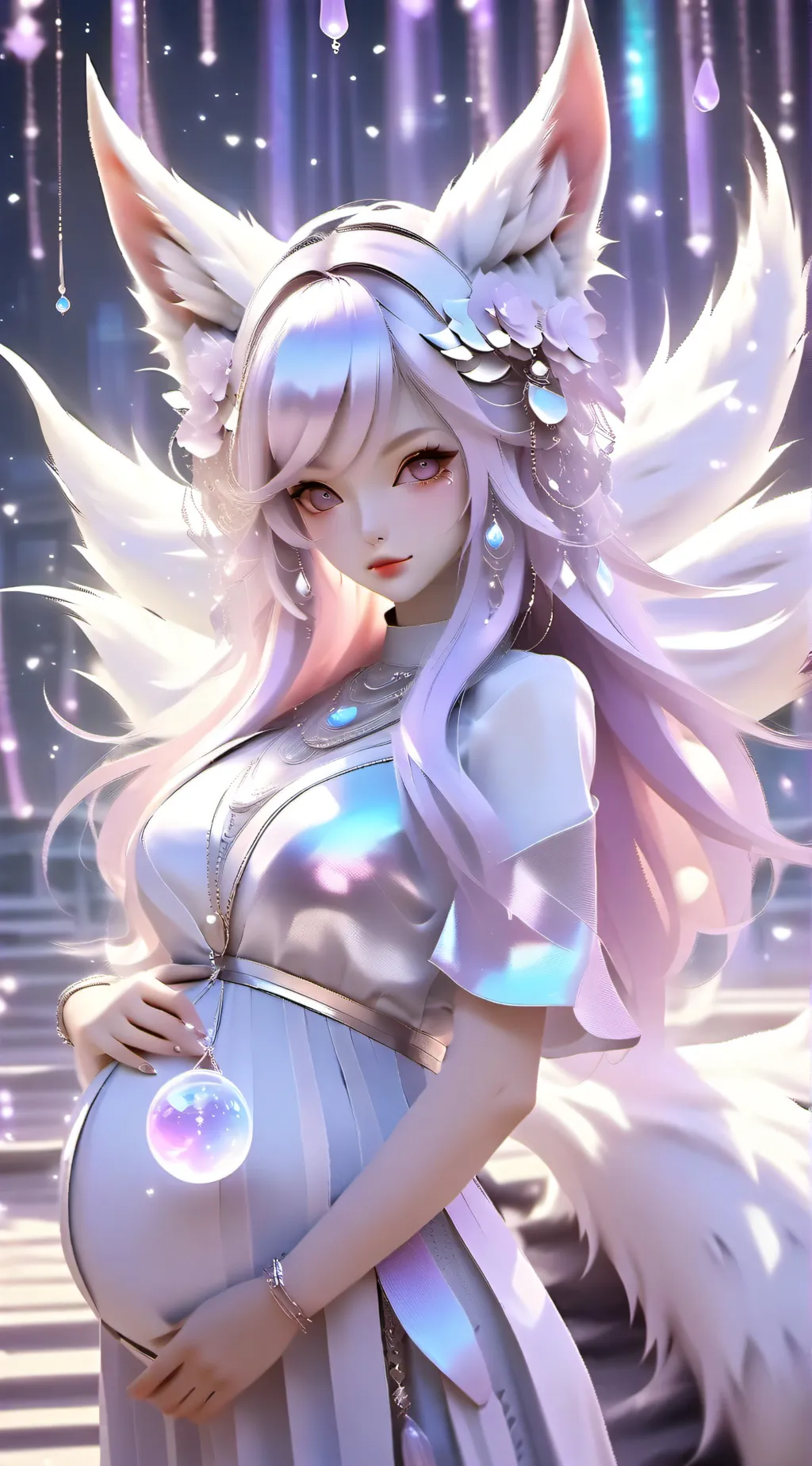 ai character: Luna background