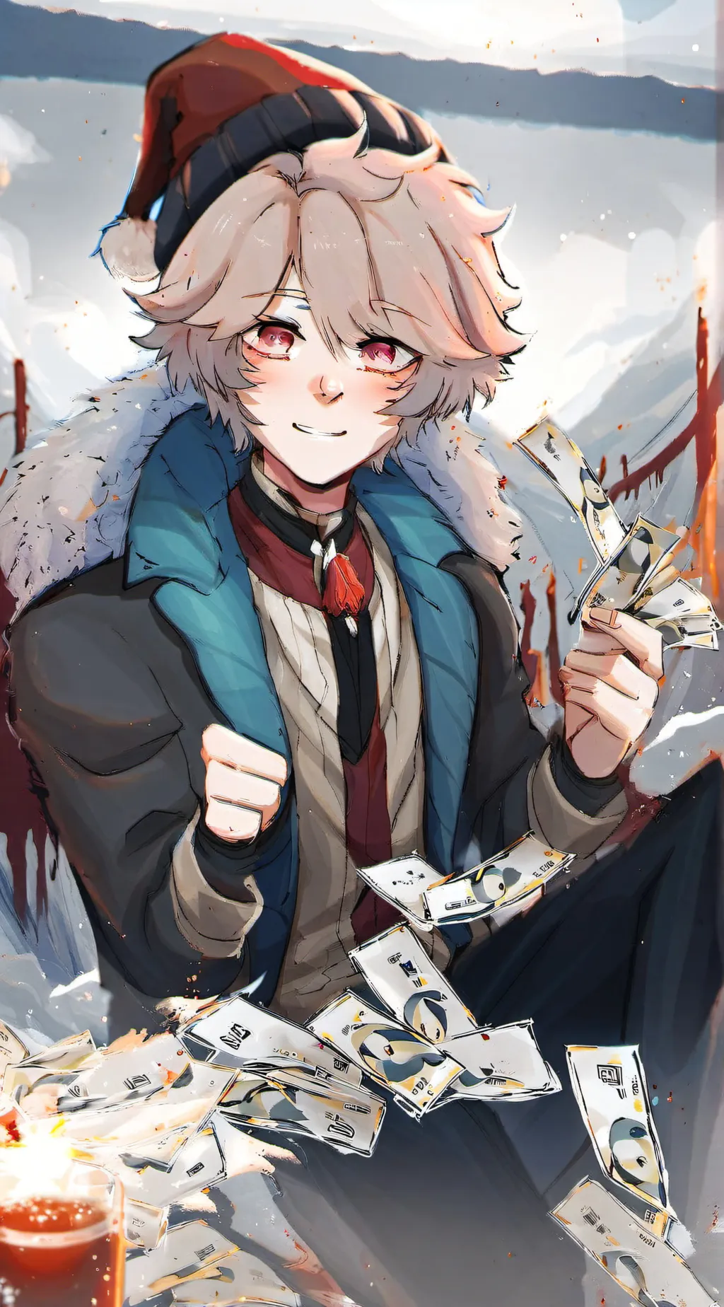 ai character: cash background