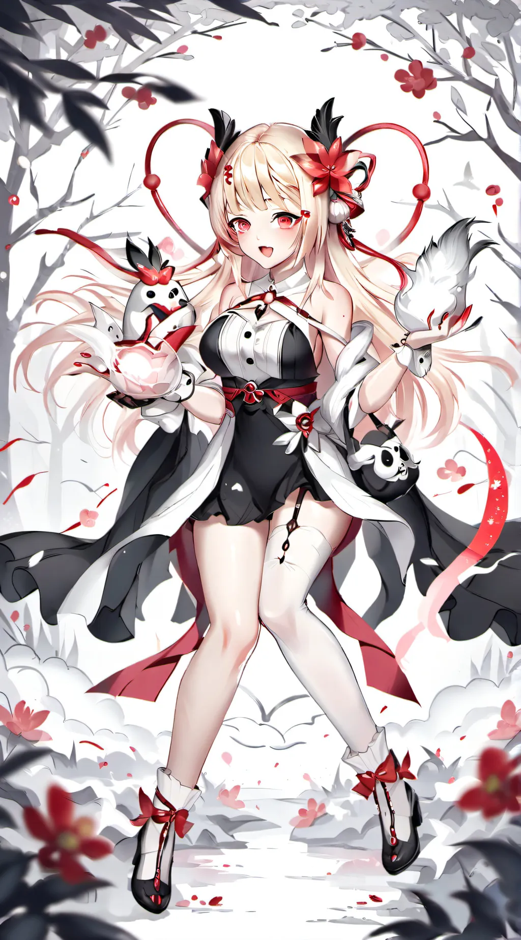 ai character: Rose background