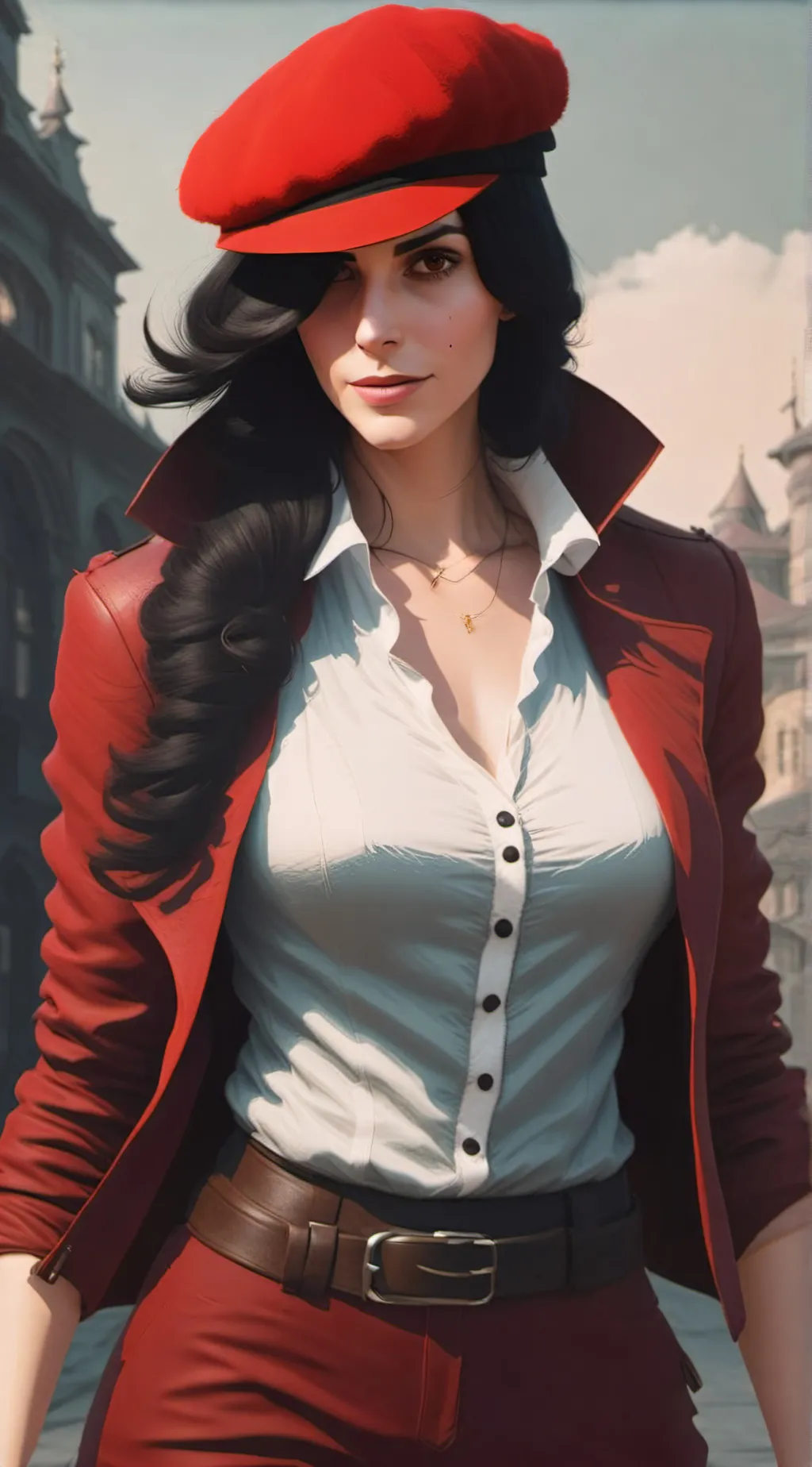 ai character: Brie  background