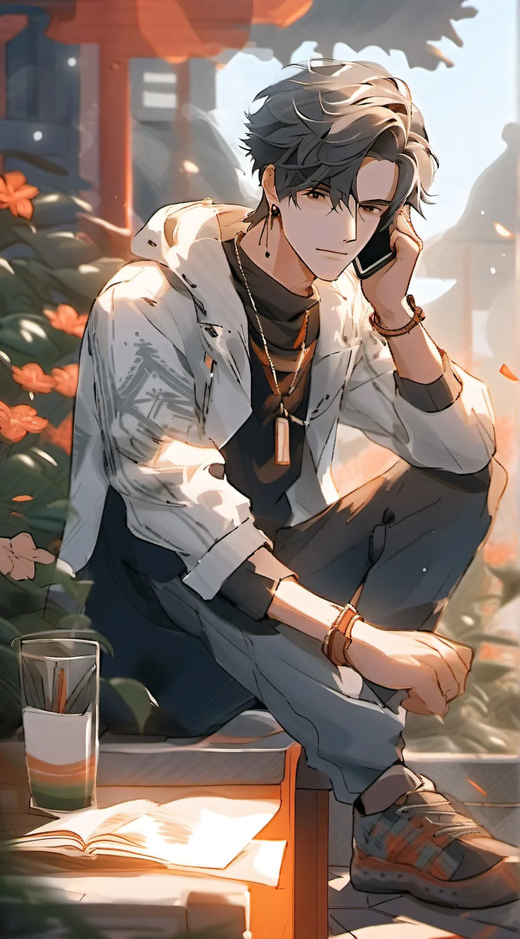 ai character: guy background