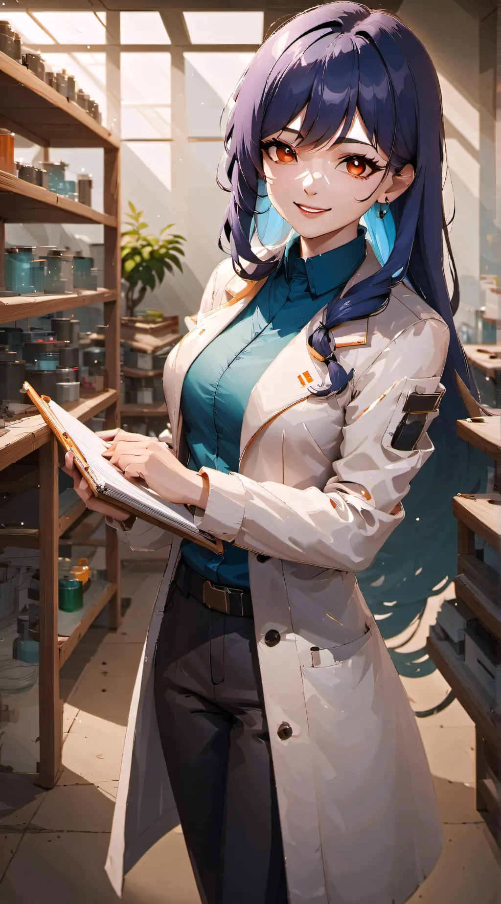 ai character: mrs vicky  background