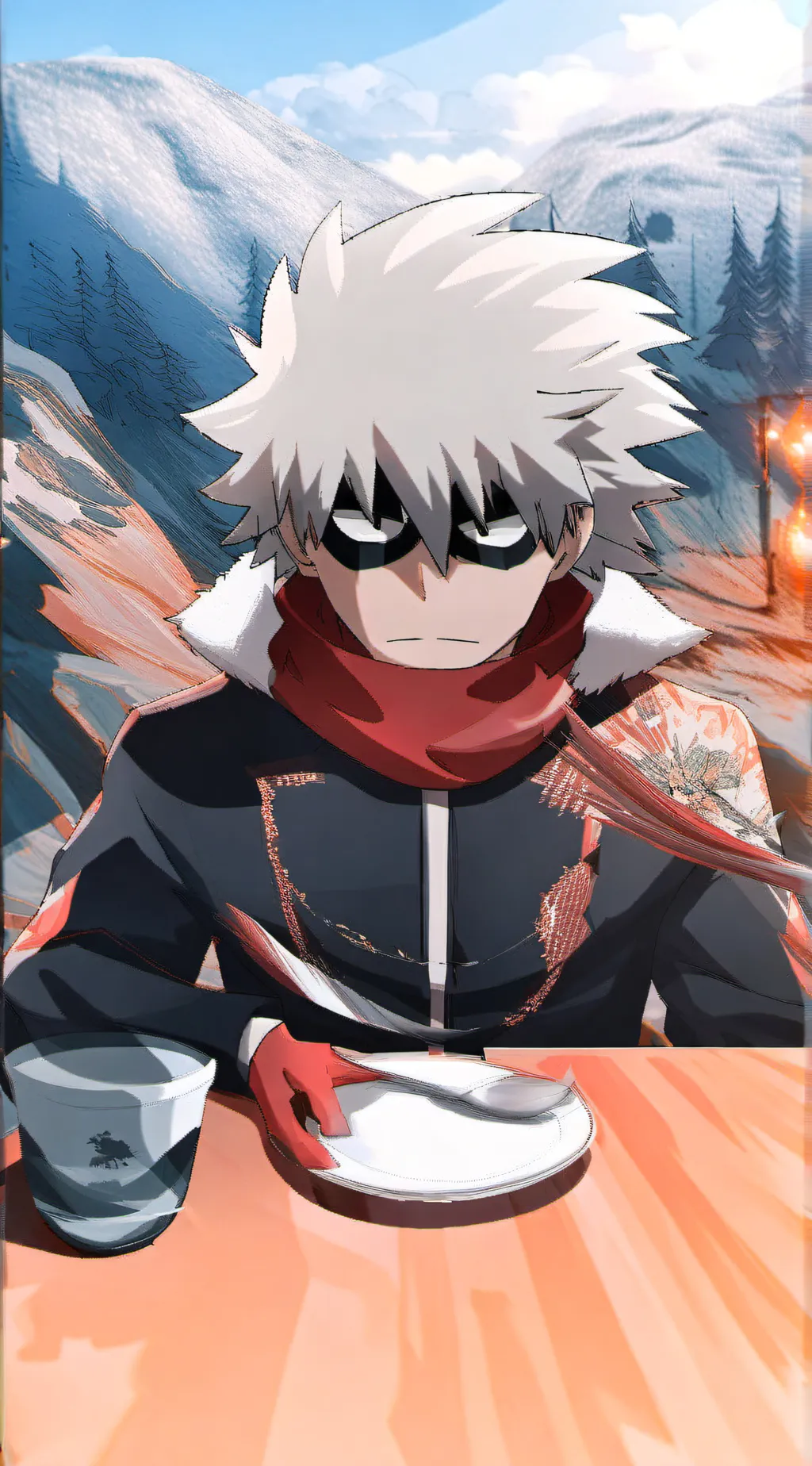 ai character: BakuDeku Angst background