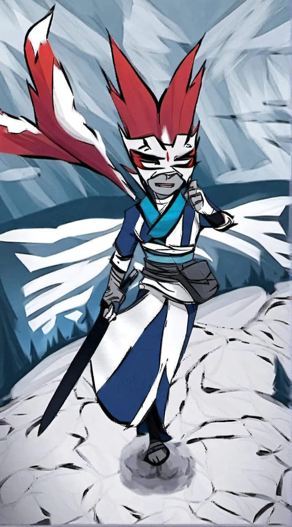 ai character: RadioStatic  background