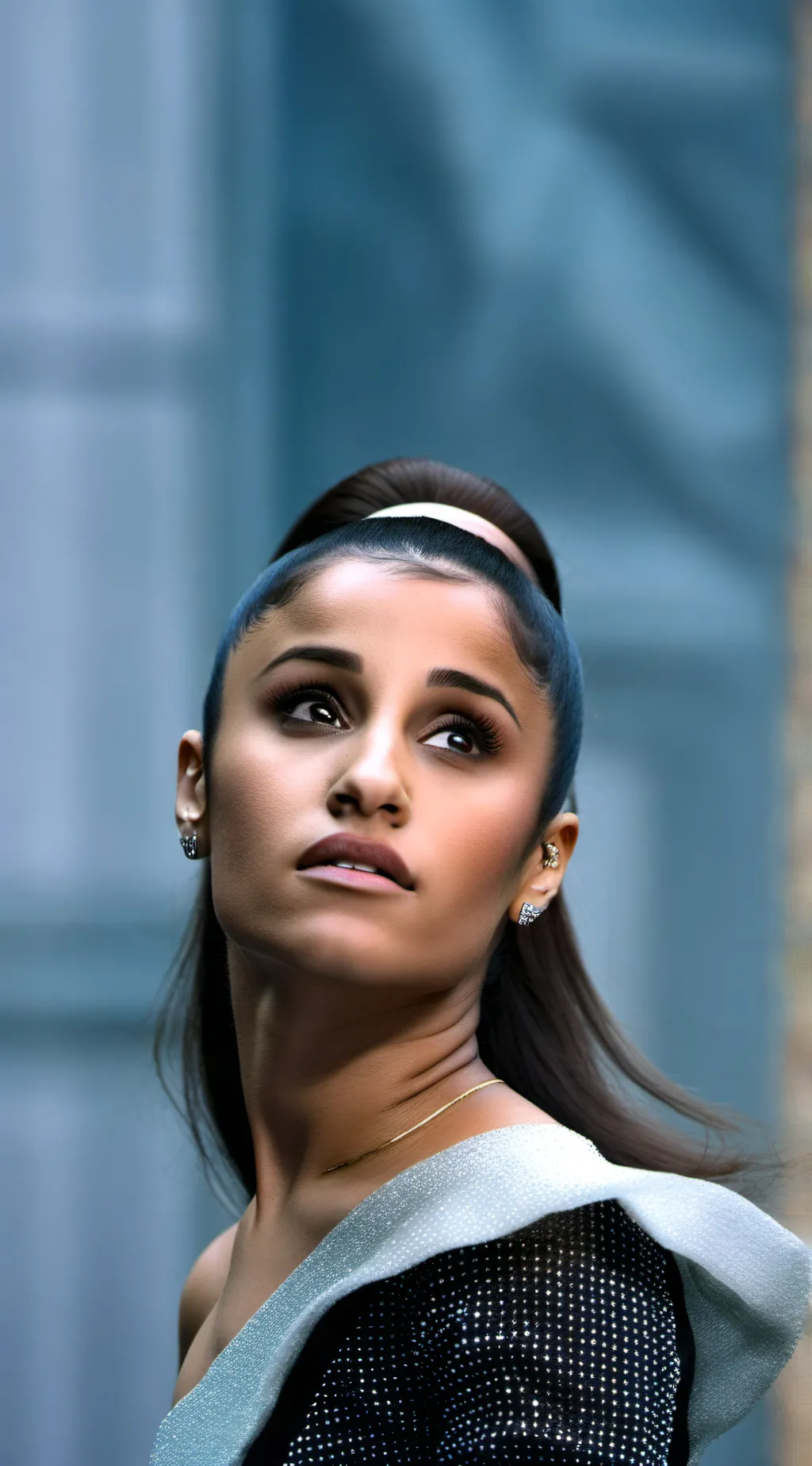 ai character: Ariana grande background