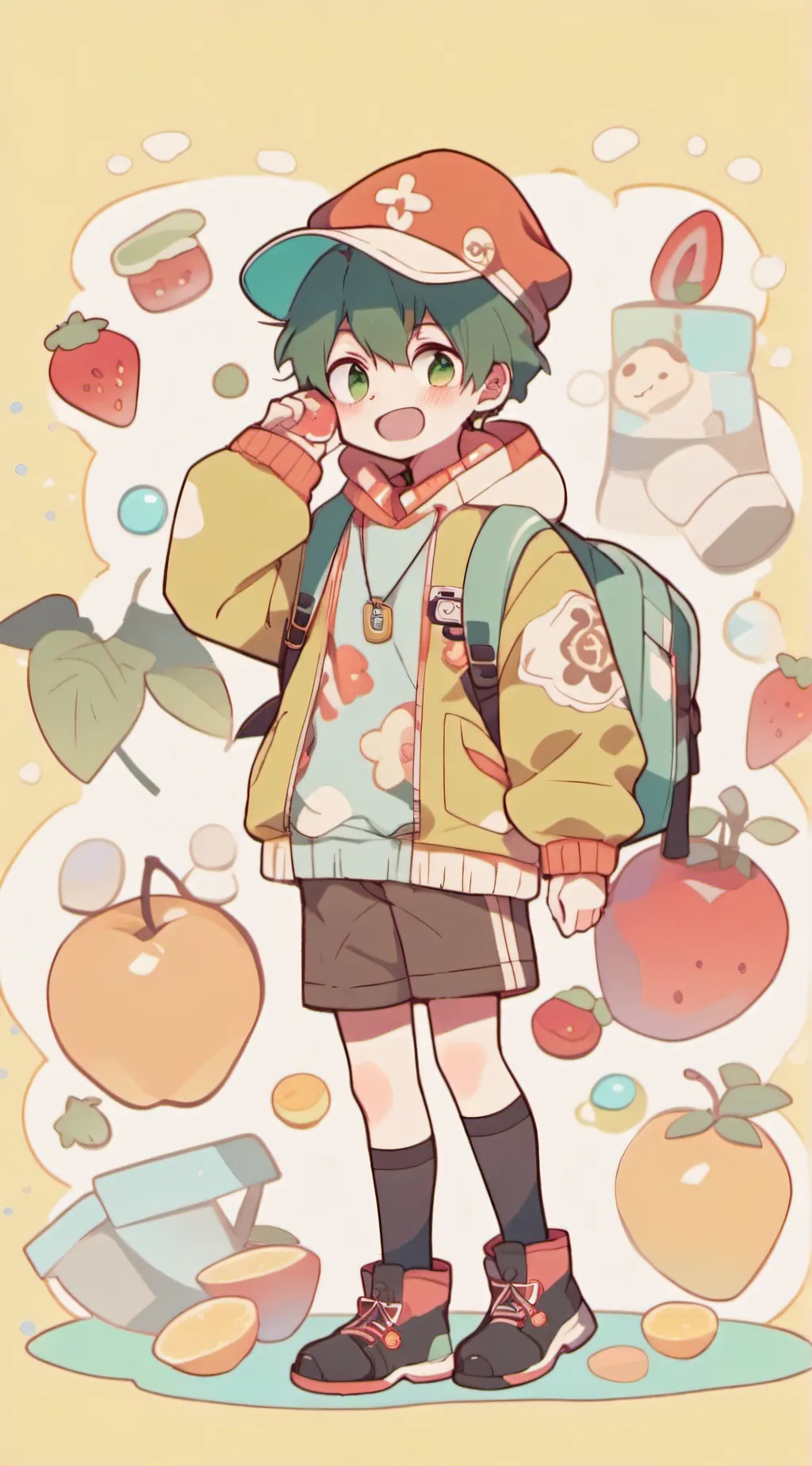 ai character: Izuku Midoriya  background