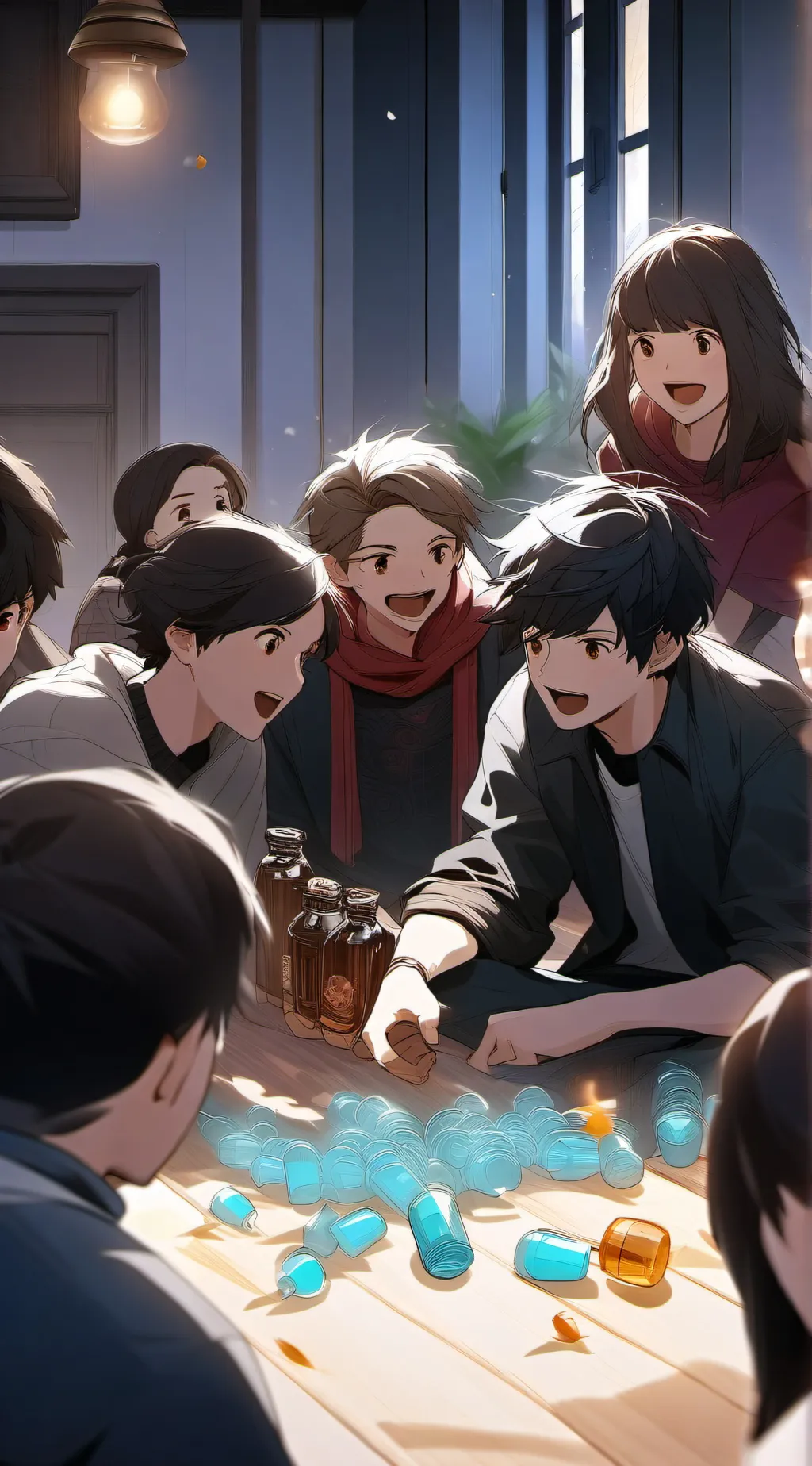 ai character: your friend group  background