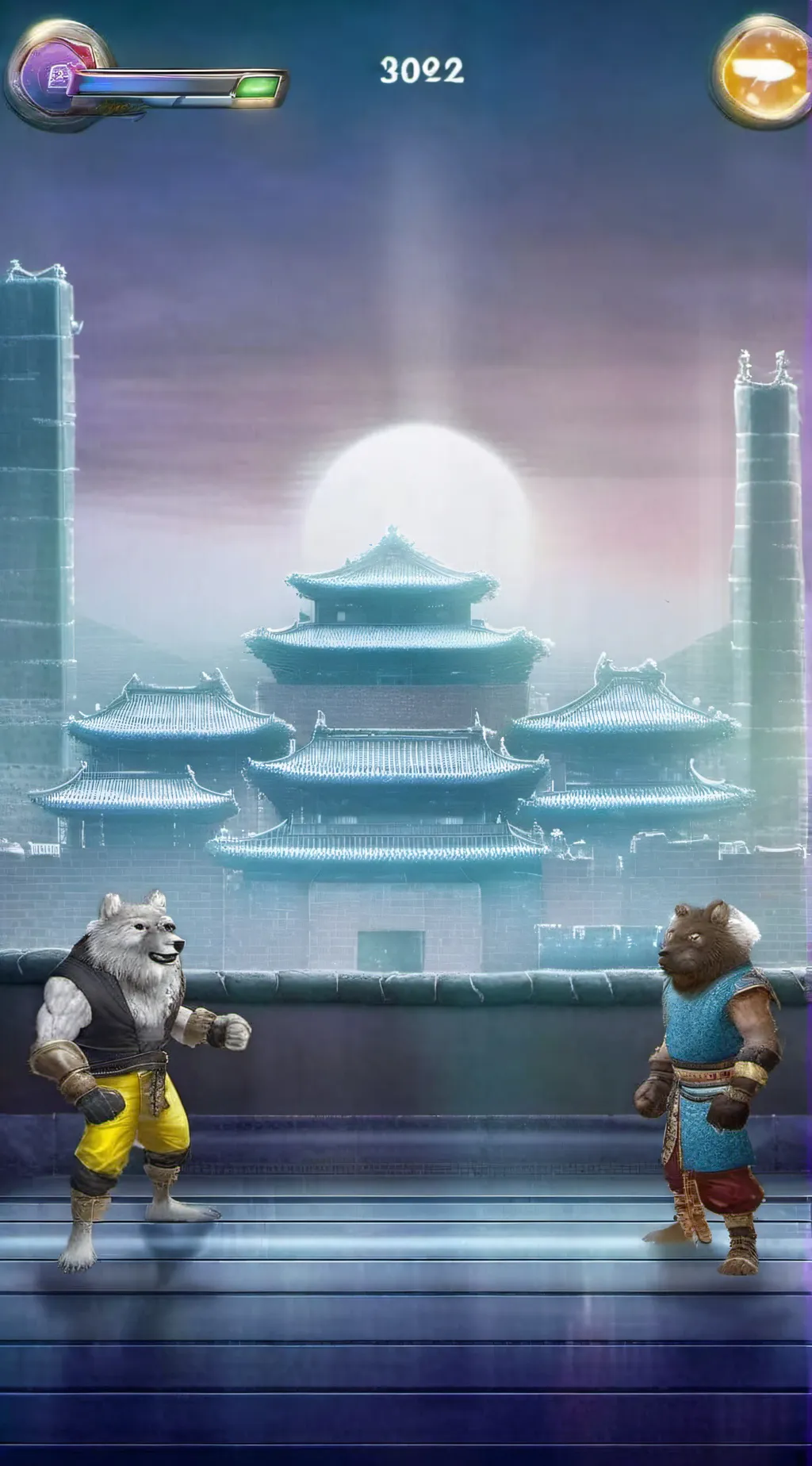 ai character: Furry fighter II  background