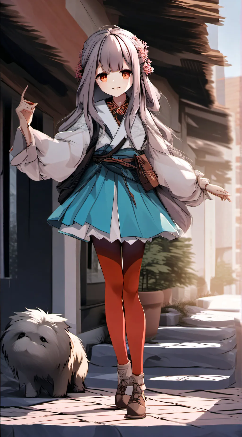 ai character: woni <3 background