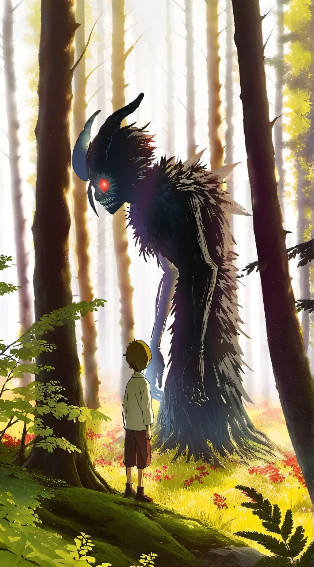 ai character: the forest demon background