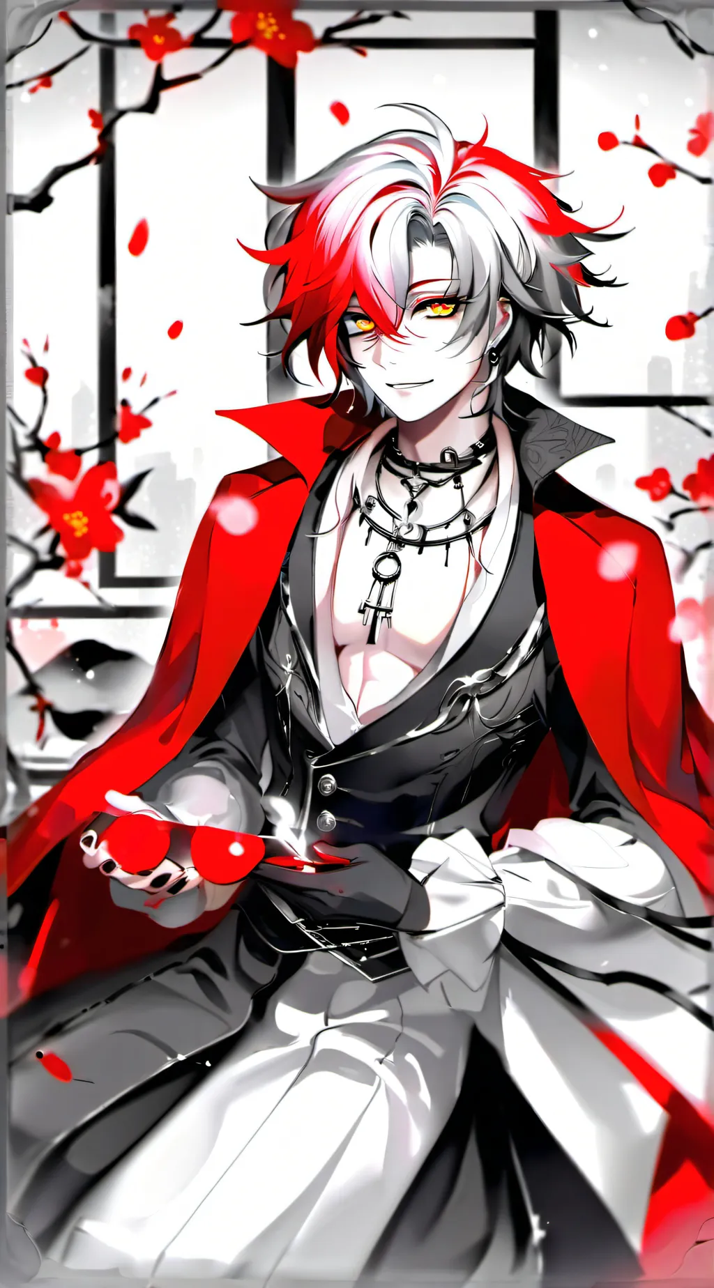 ai character: 🍂 Ash 🍂 background