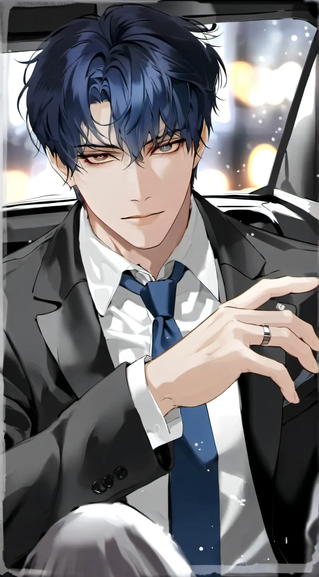 ai character: Lace background