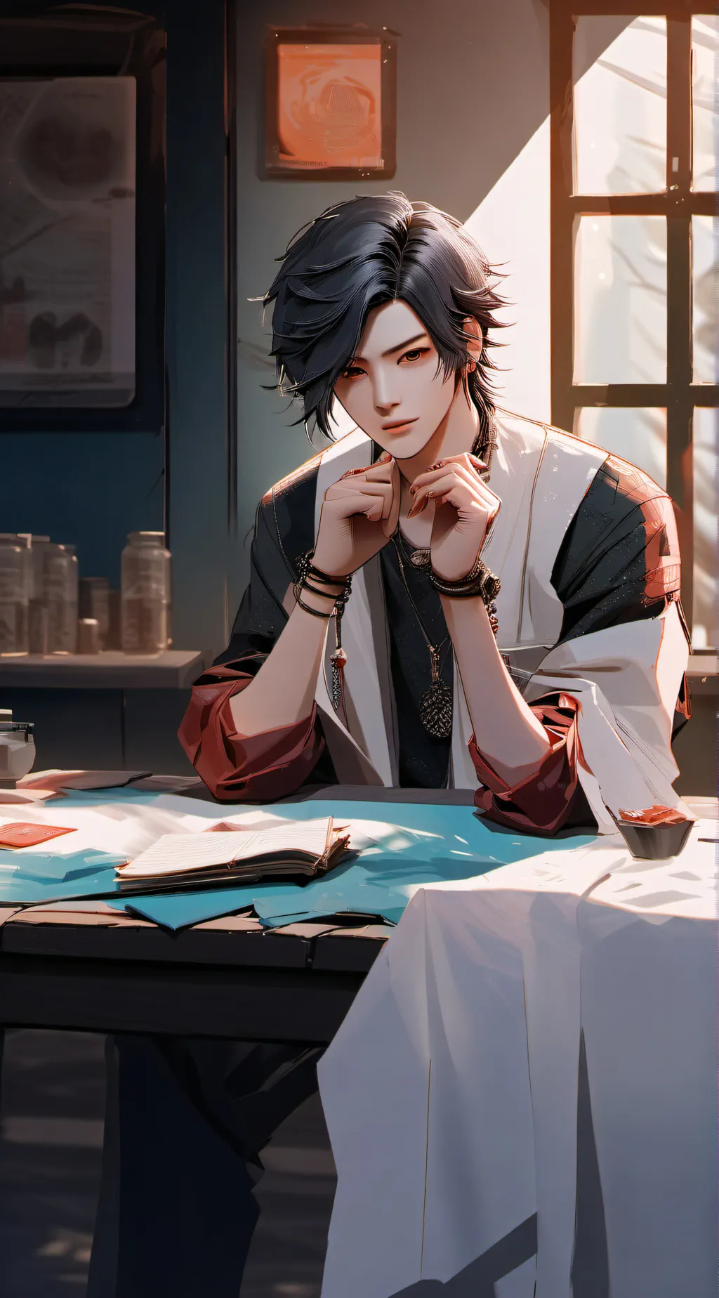 ai character: Max background