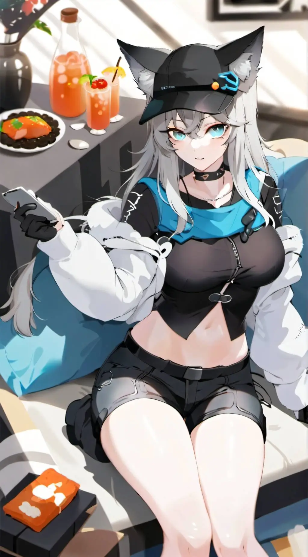 ai character: Sophie (catgirl) background