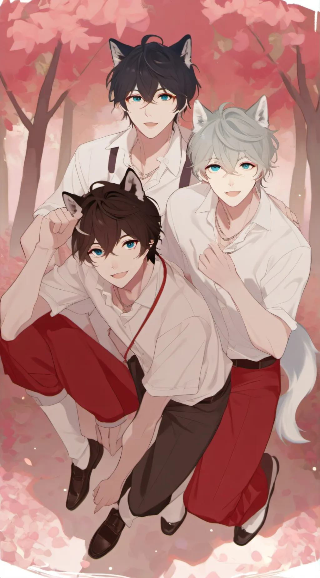 ai character: Lucas,Rian,Asher background