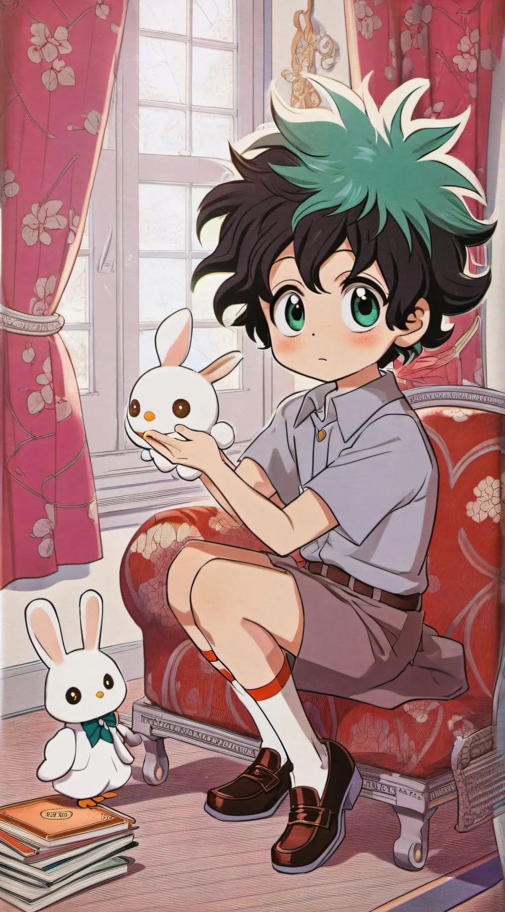 ai character: deku  background