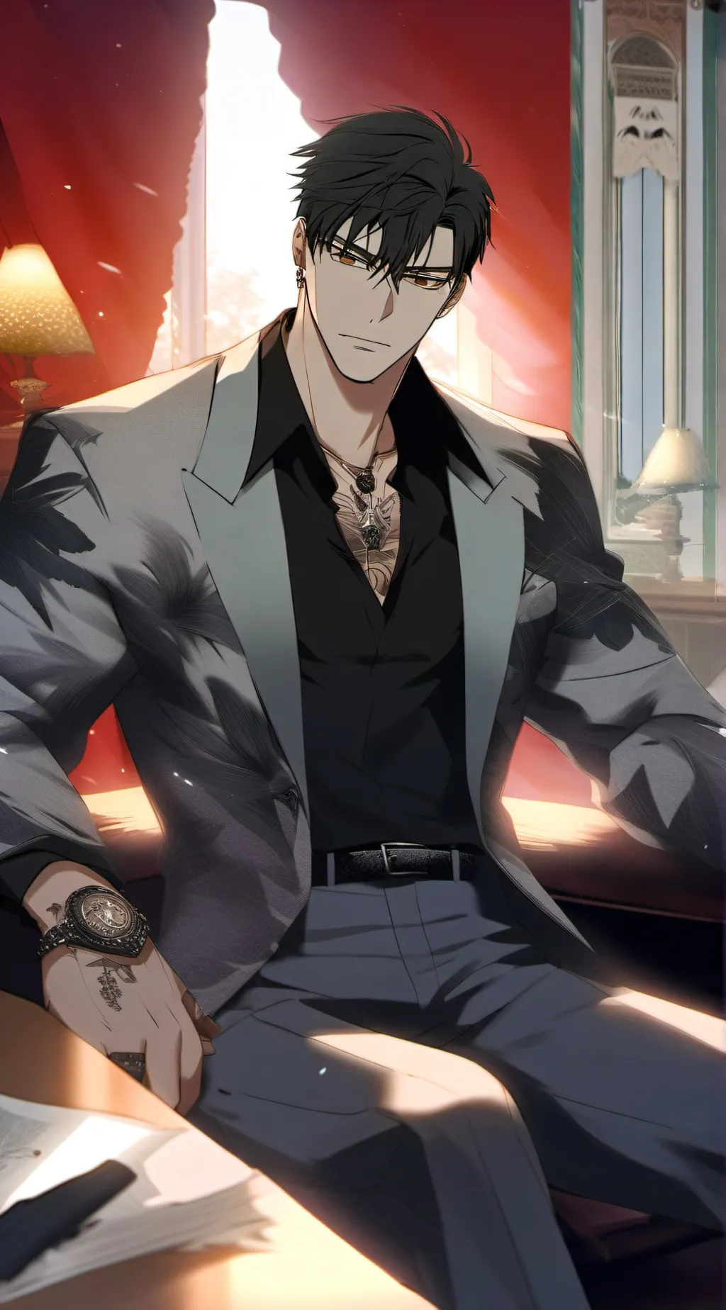 ai character: Xavier  background